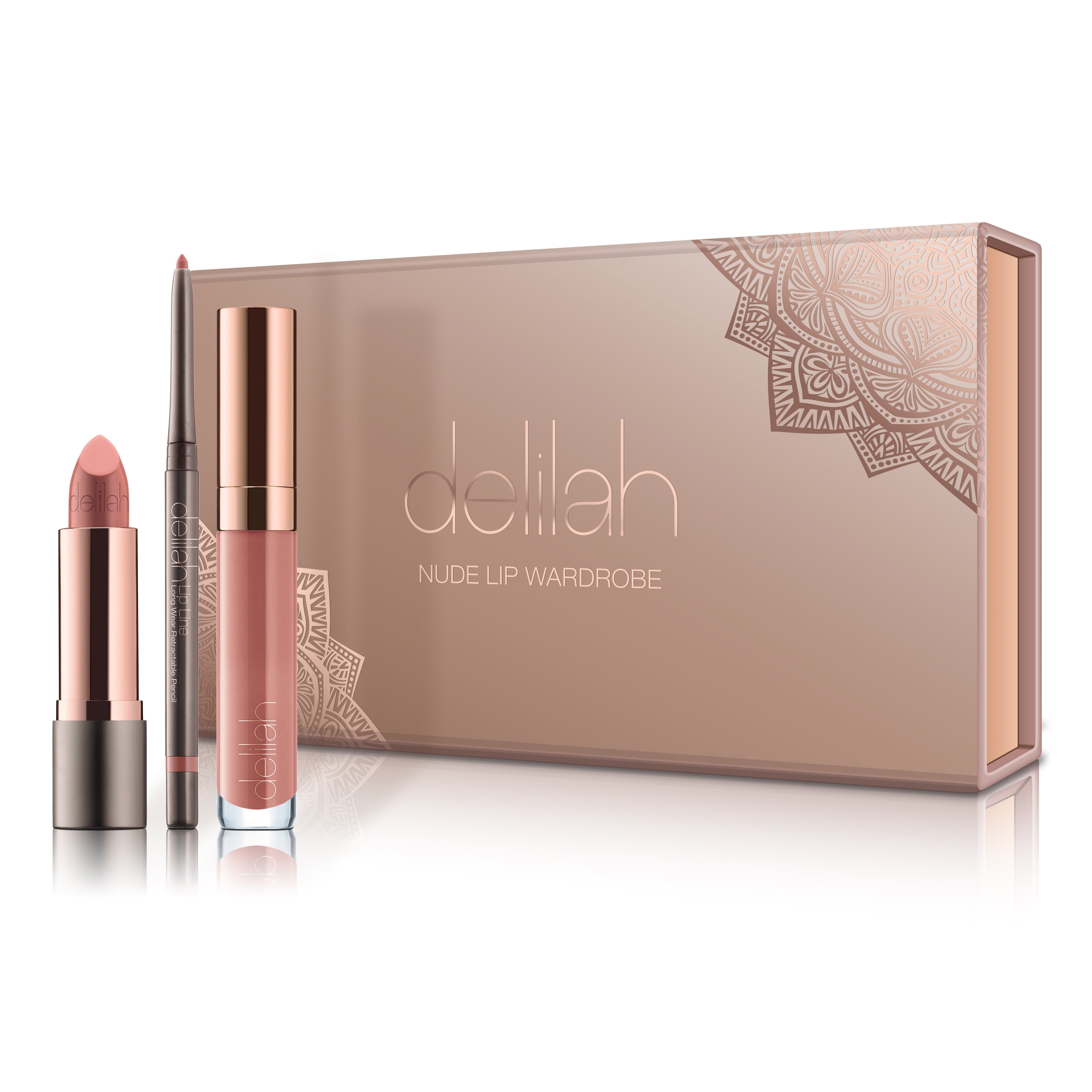 Delilah Cosmetics - Nude Lip Wardrobe - The Perfect delilah Nude Collection