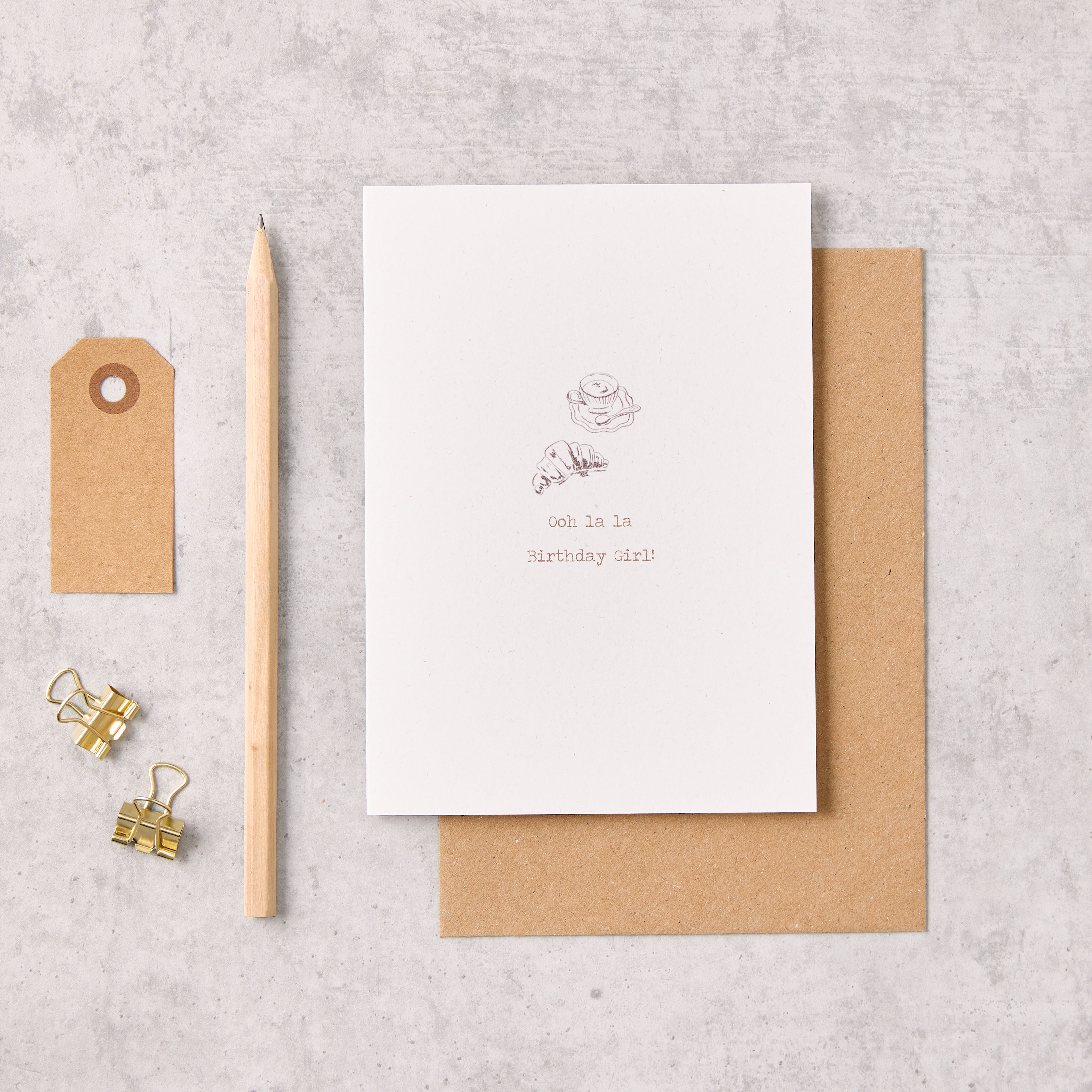 'Ooh La La' Birthday Greetings Card