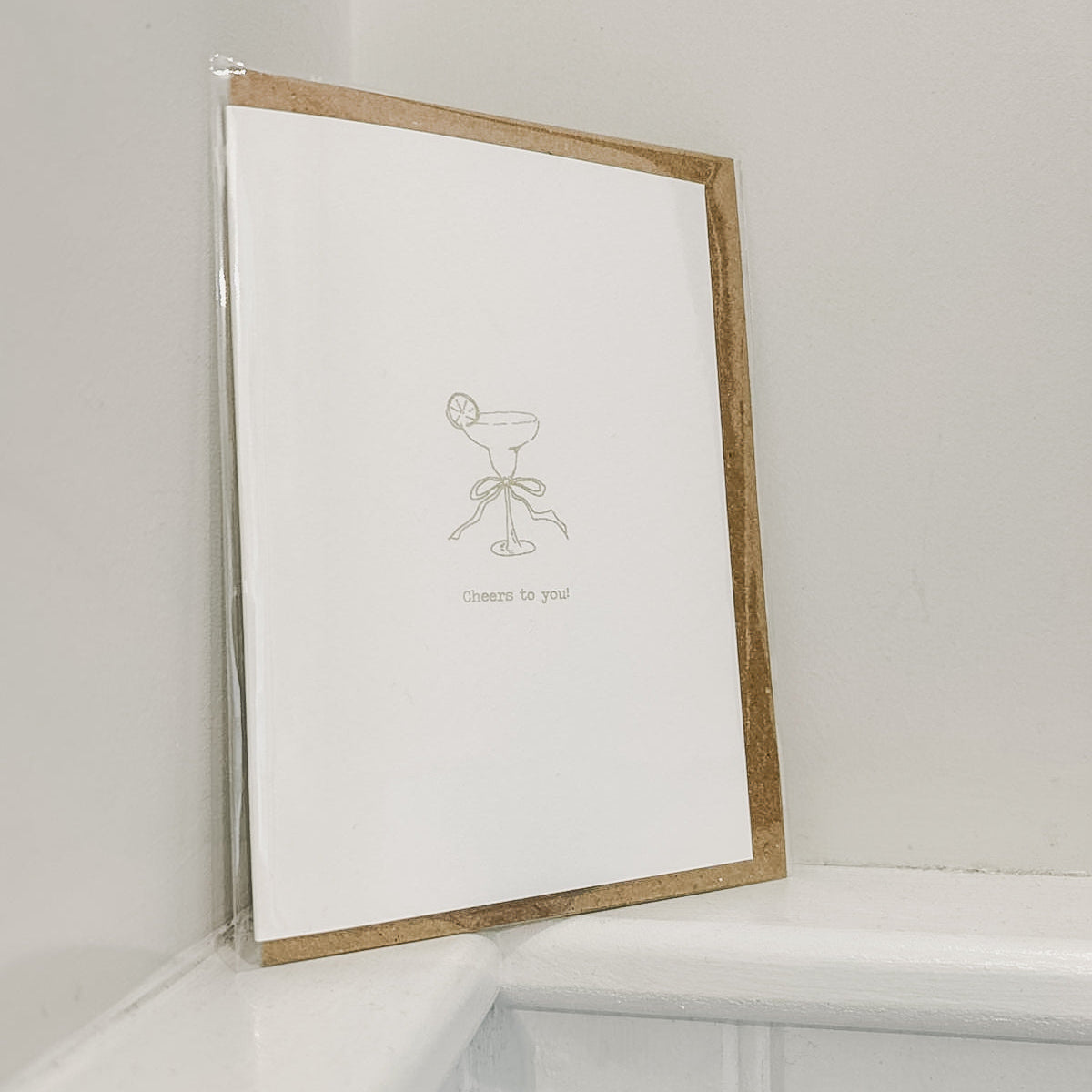 Cheers Cocktail Greetings Card