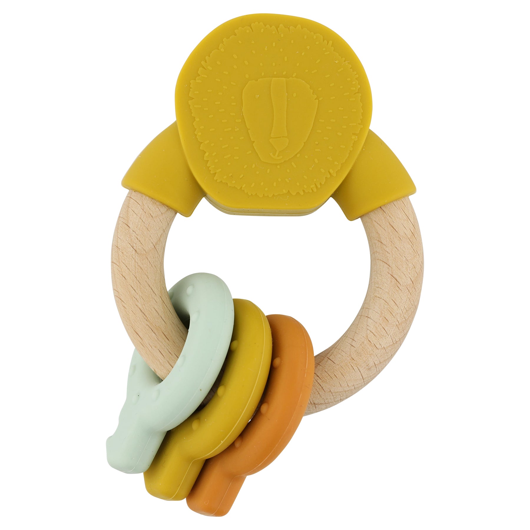 Mr Lion Wooden Silicone Activity Ring