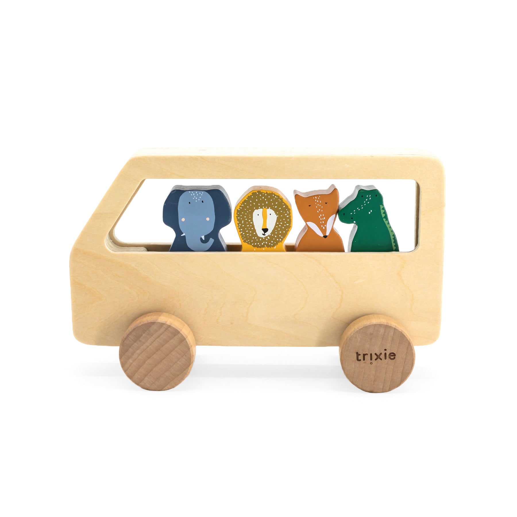 Wooden Animal Bus