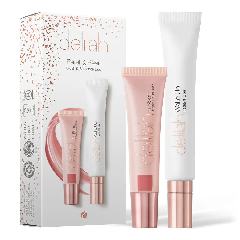 Delilah Cosmetics - Petal & Pearl - Blush & Radiance Duo