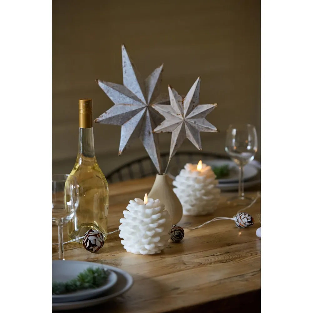 Pinecone Candle (White)