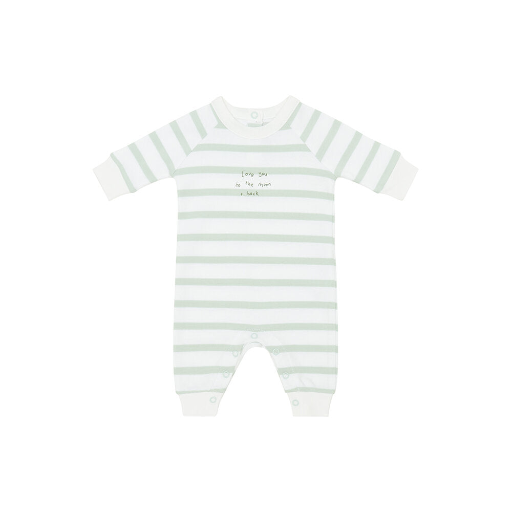 Bob and Blossom 'Love You To The Moon And Back' Breton Striped All In One