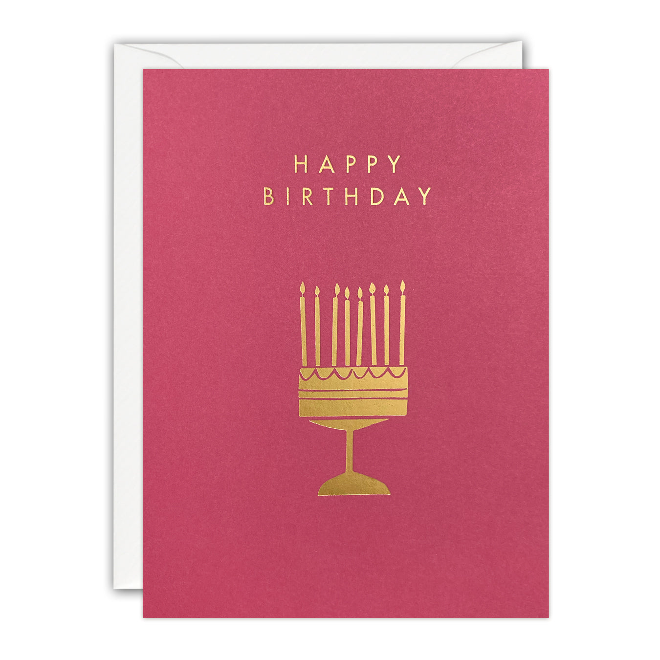 Gold Cake Mini Birthday Card