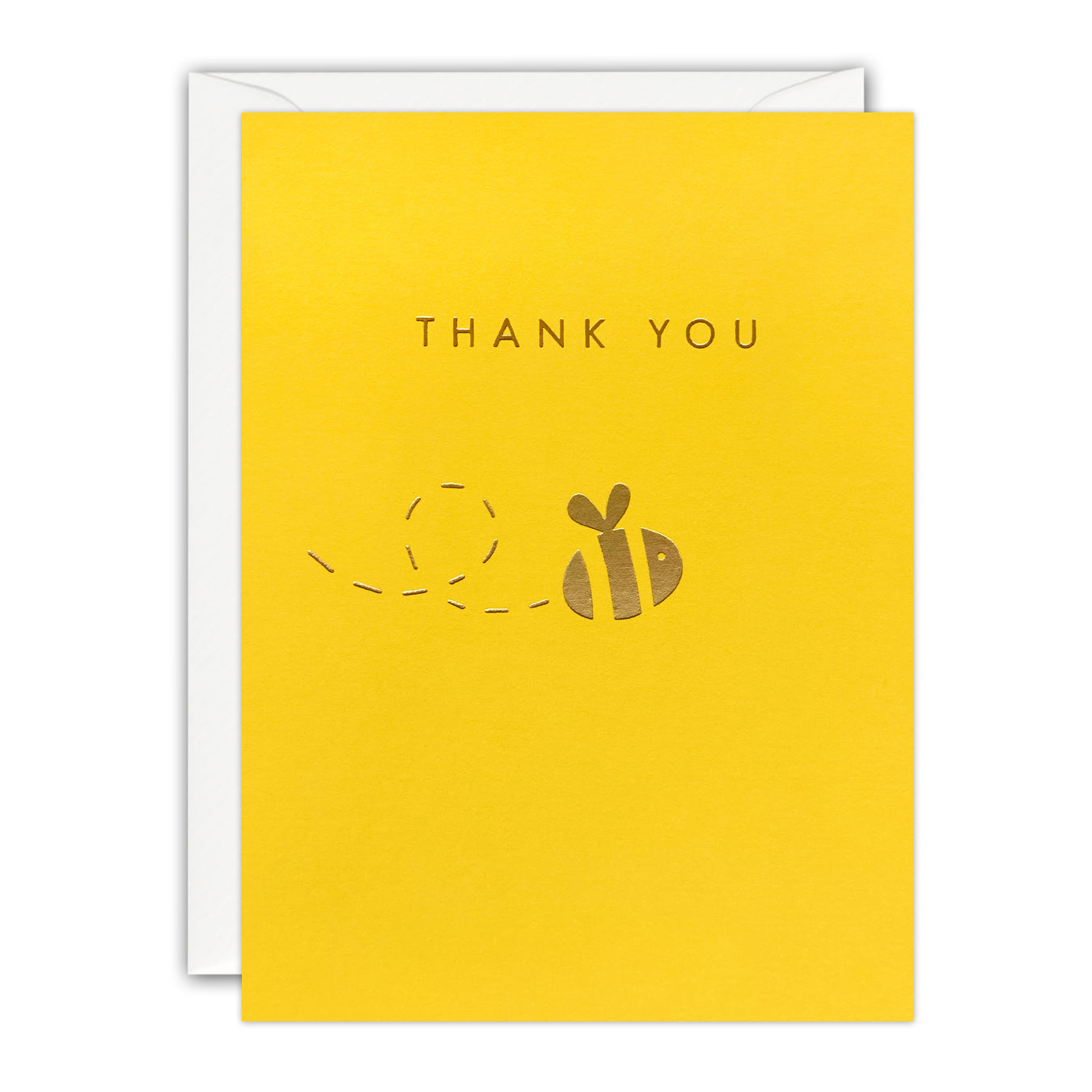 Gold Bee Mini Thank You Card