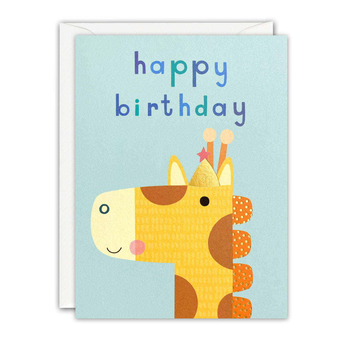 Giraffe Mini Birthday Card