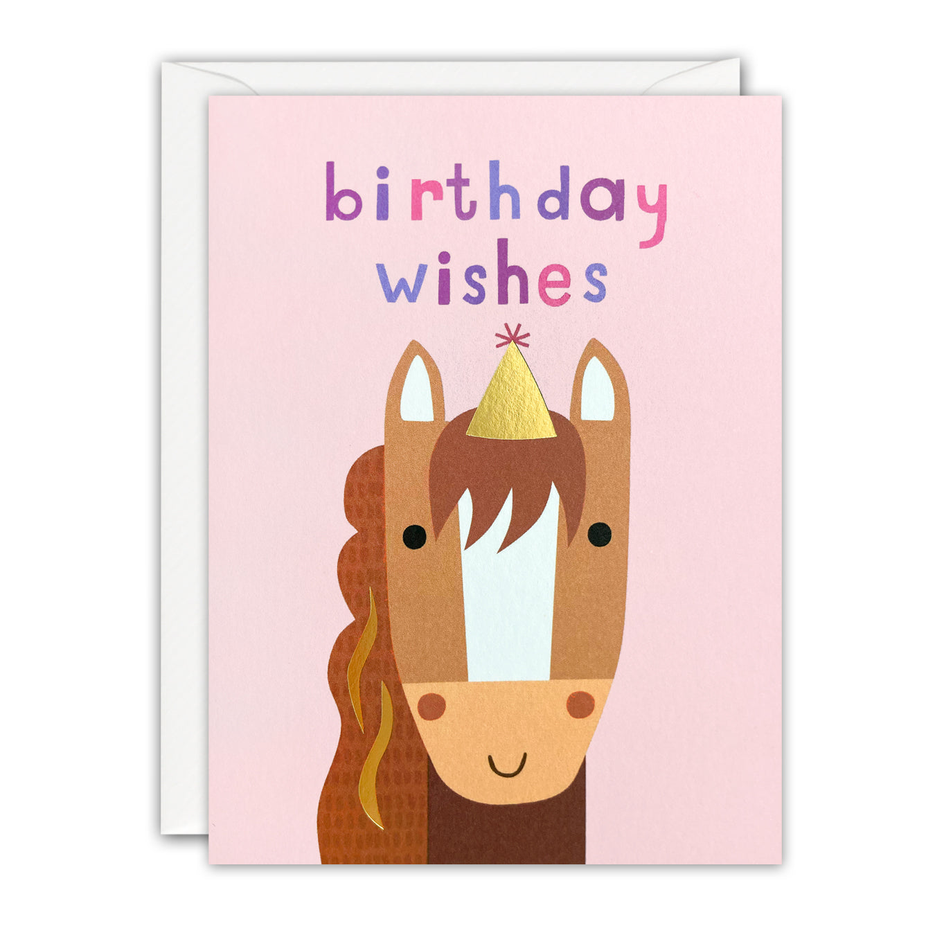 Horse Mini Birthday Card