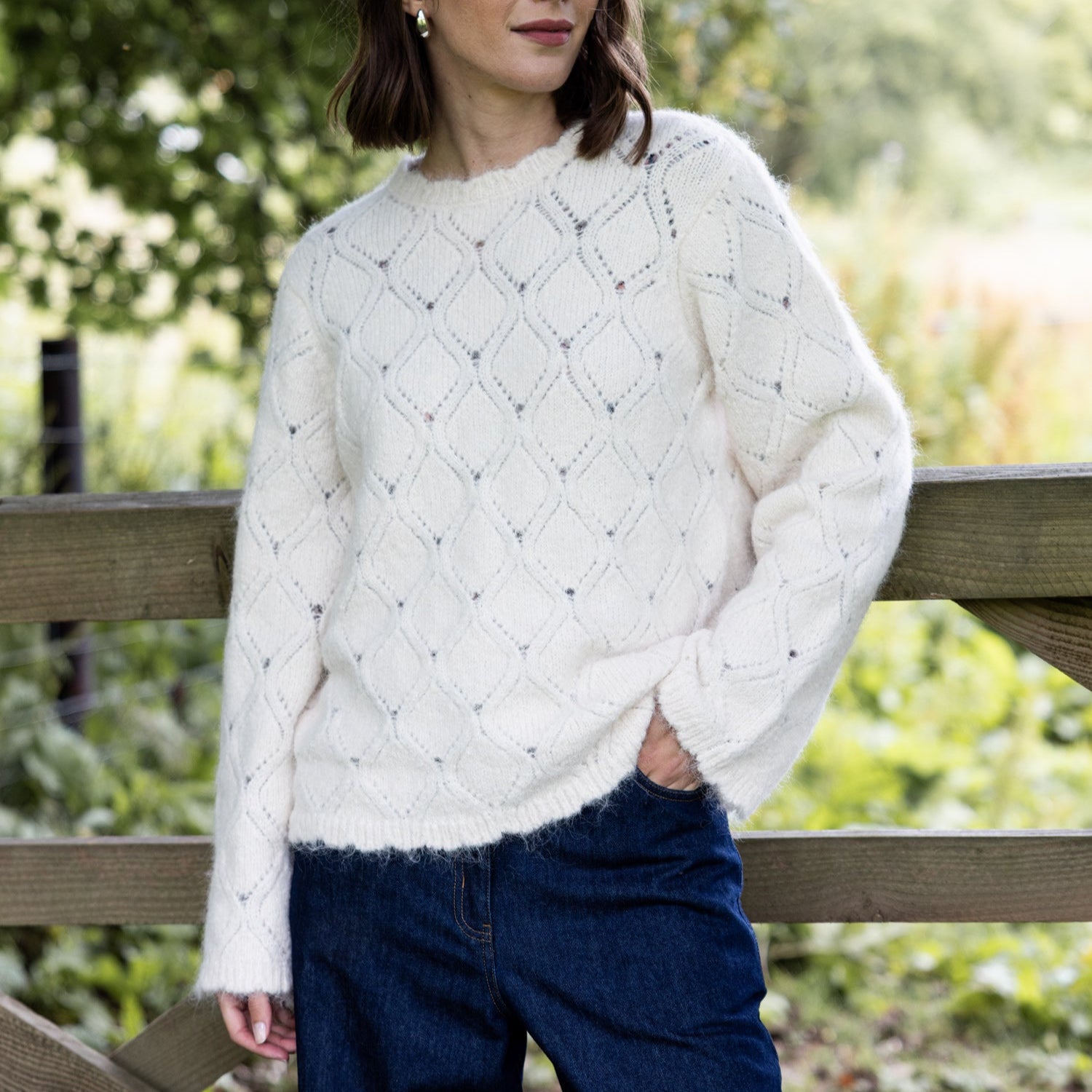 Recycled Lace Knit Jumper