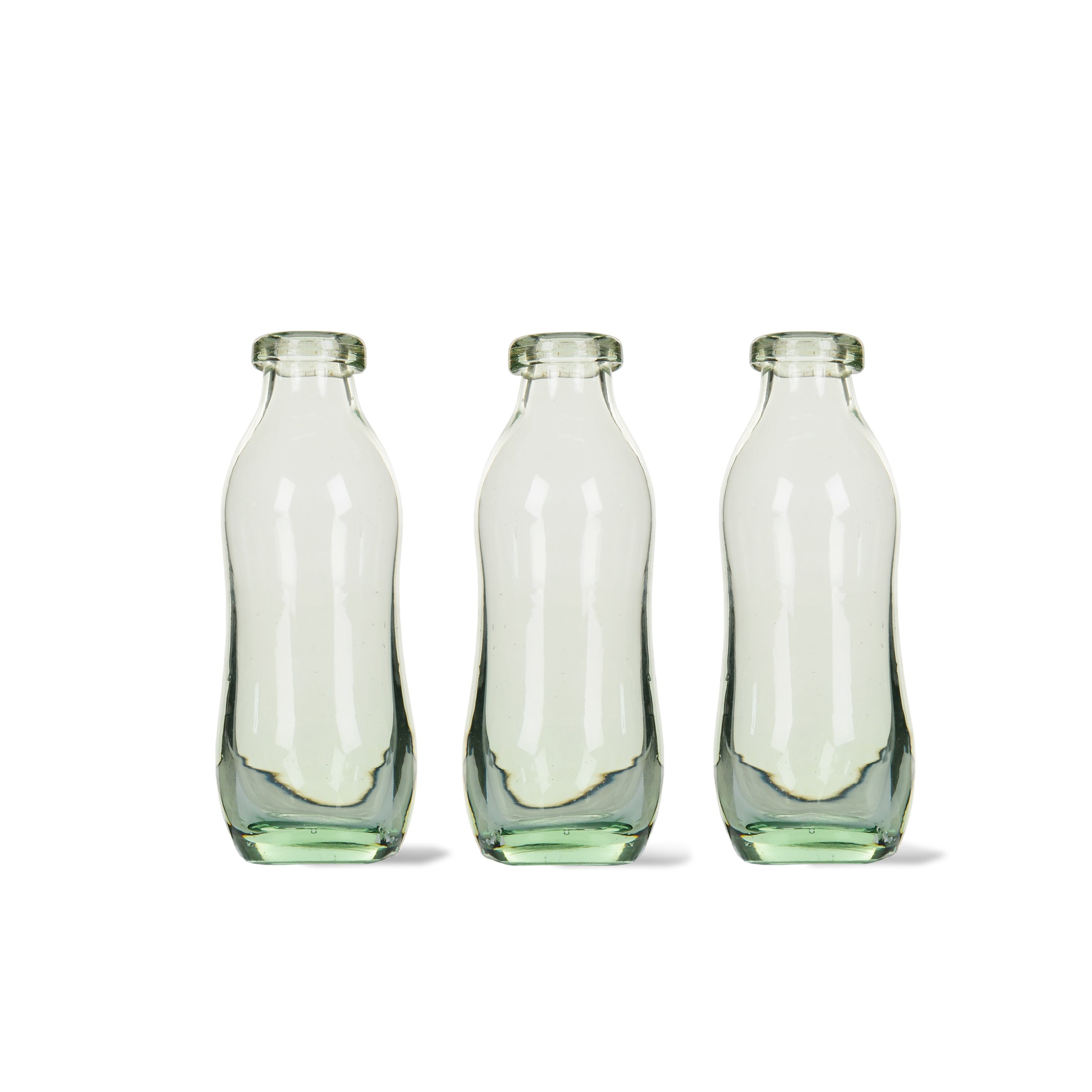 Vernham Recycled Glass Bottle Vases (Set of 3)