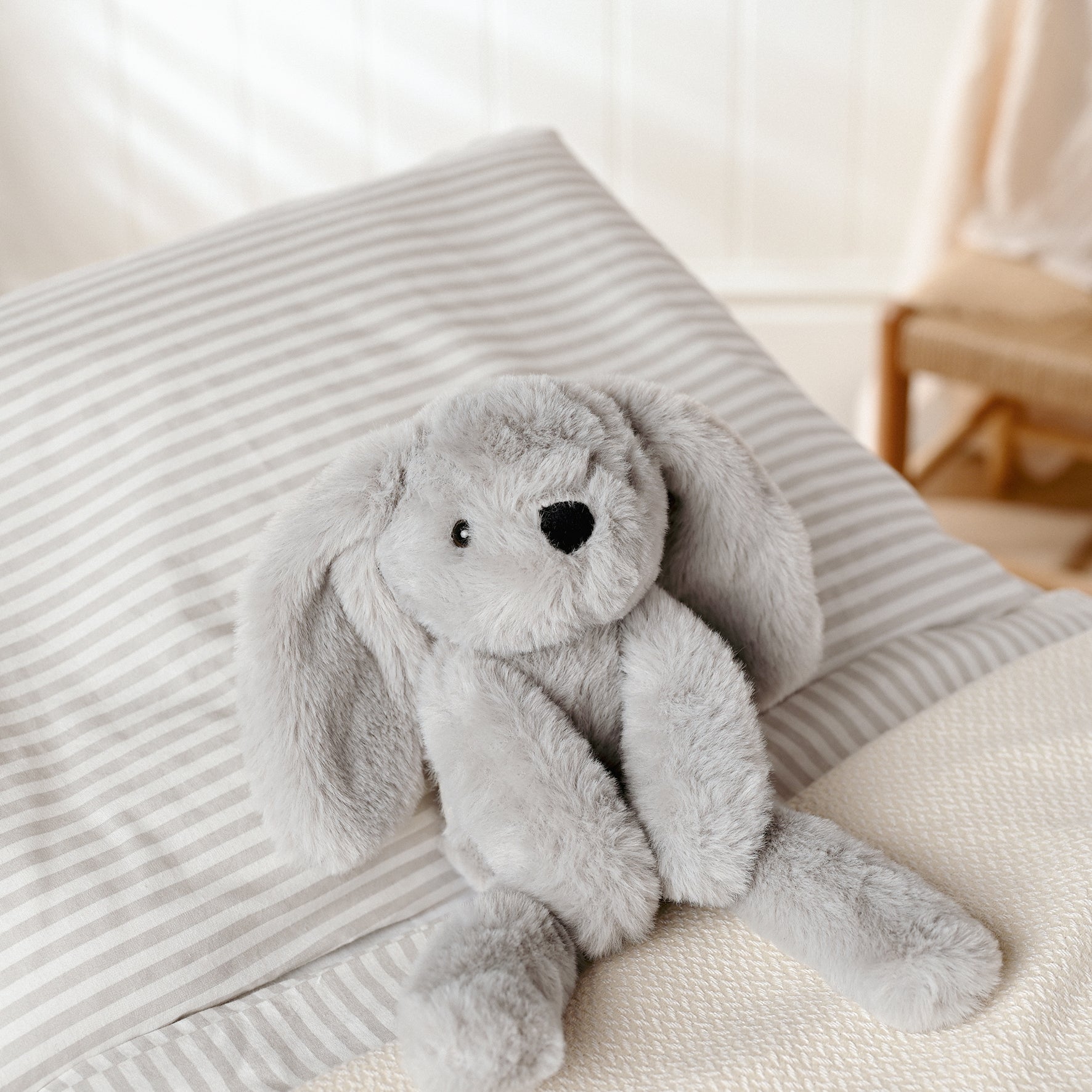 Theo The Plush Long Leg Grey Bunny