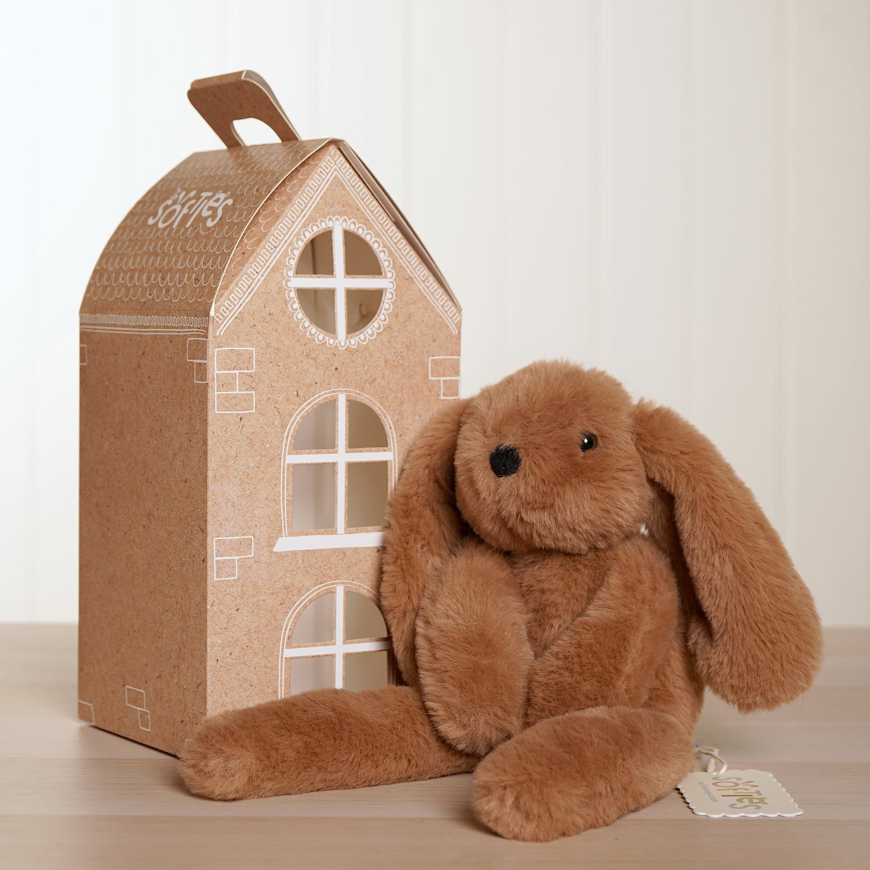 Cookie The Plush Long Leg Dark Brown Bunny
