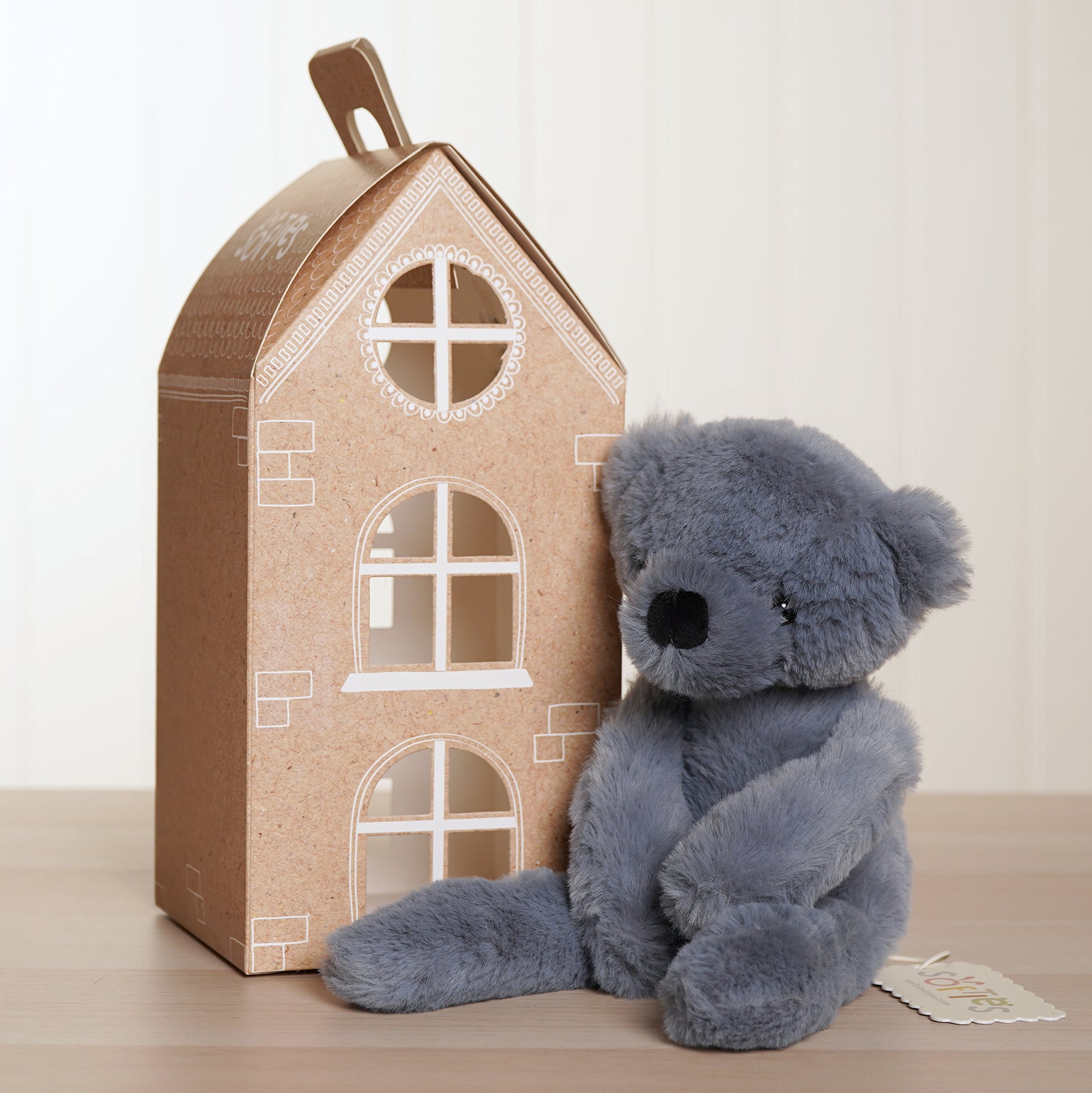 Pip The Plush Long Leg Blue Teddy Bear