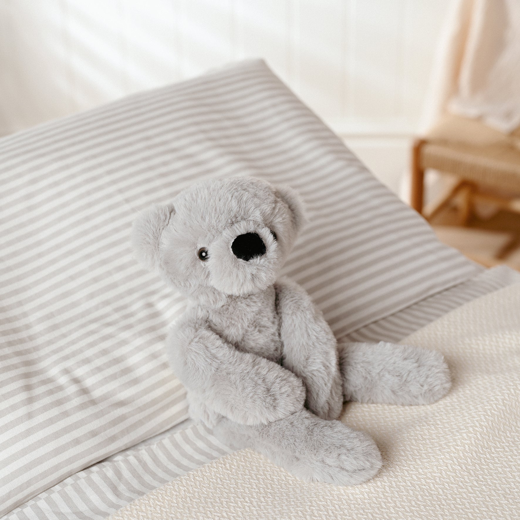Ste The Plush Long Leg Grey Teddy Bear