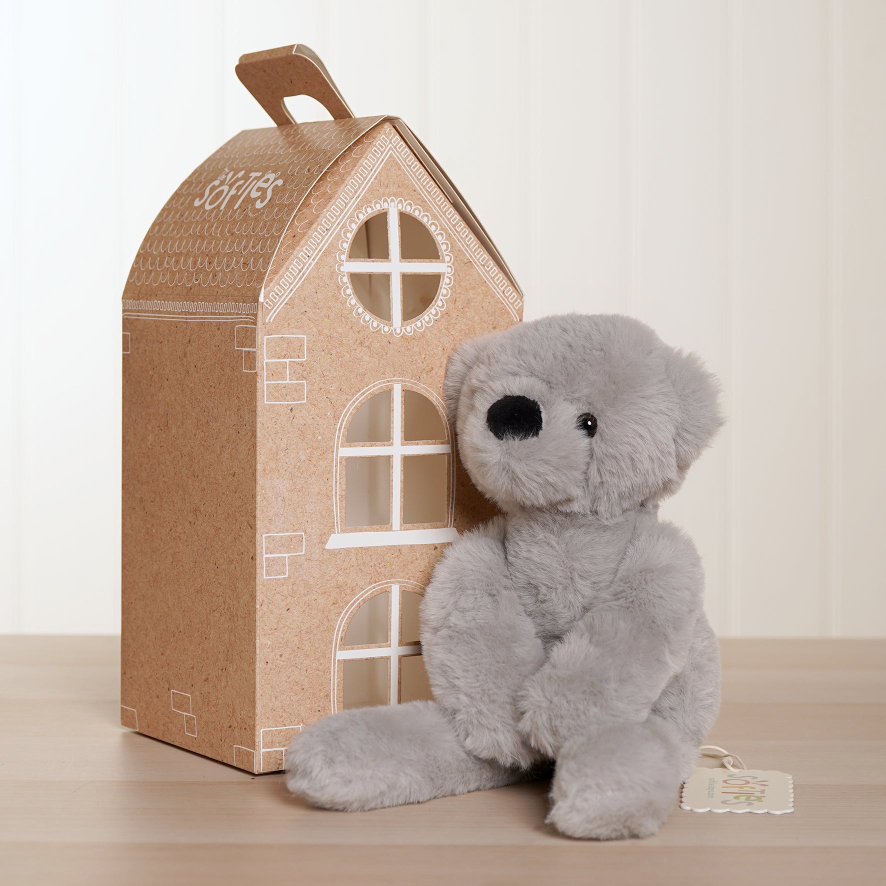 Ste The Plush Long Leg Grey Teddy Bear