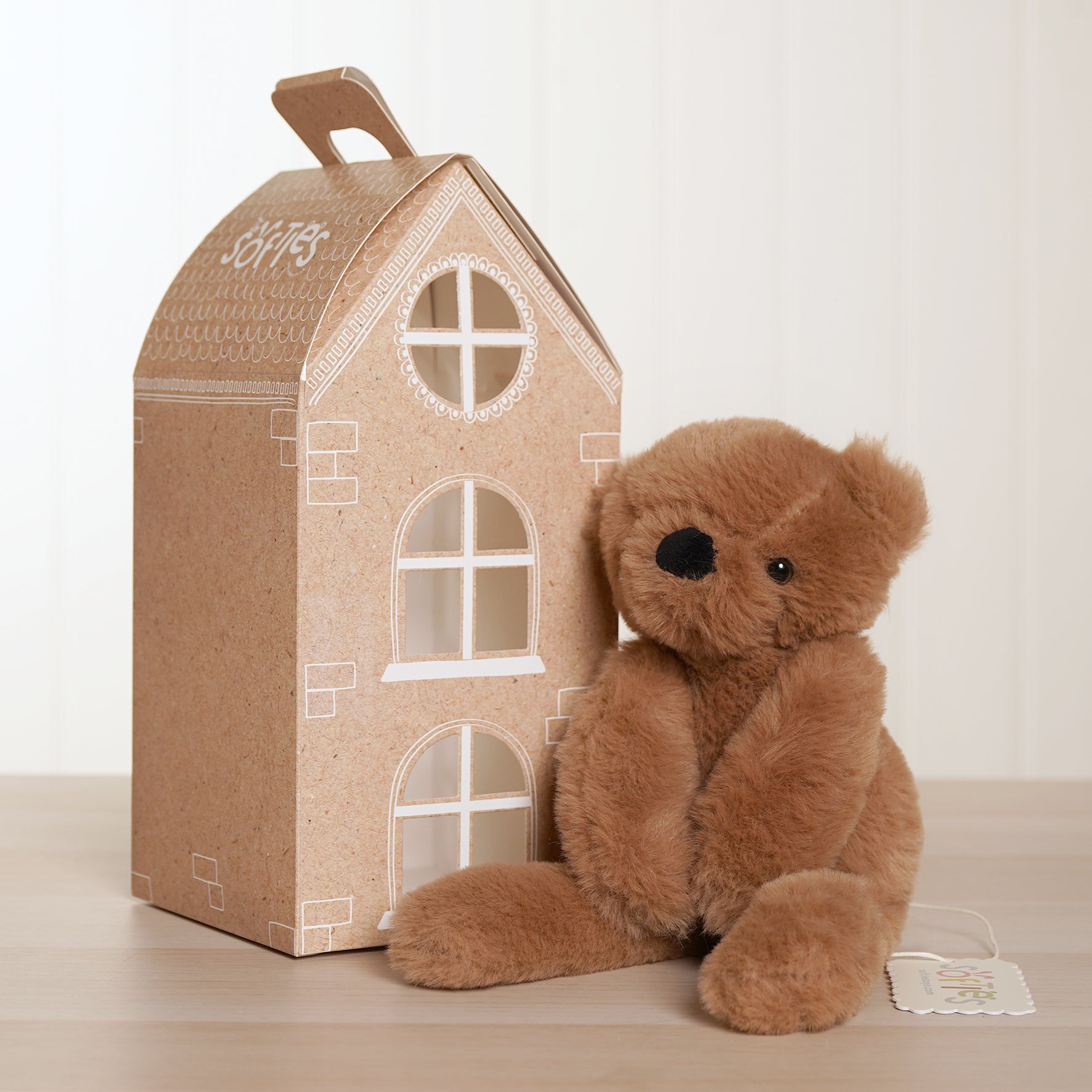 Hampton The Plush Long Leg Dark Brown Teddy Bear