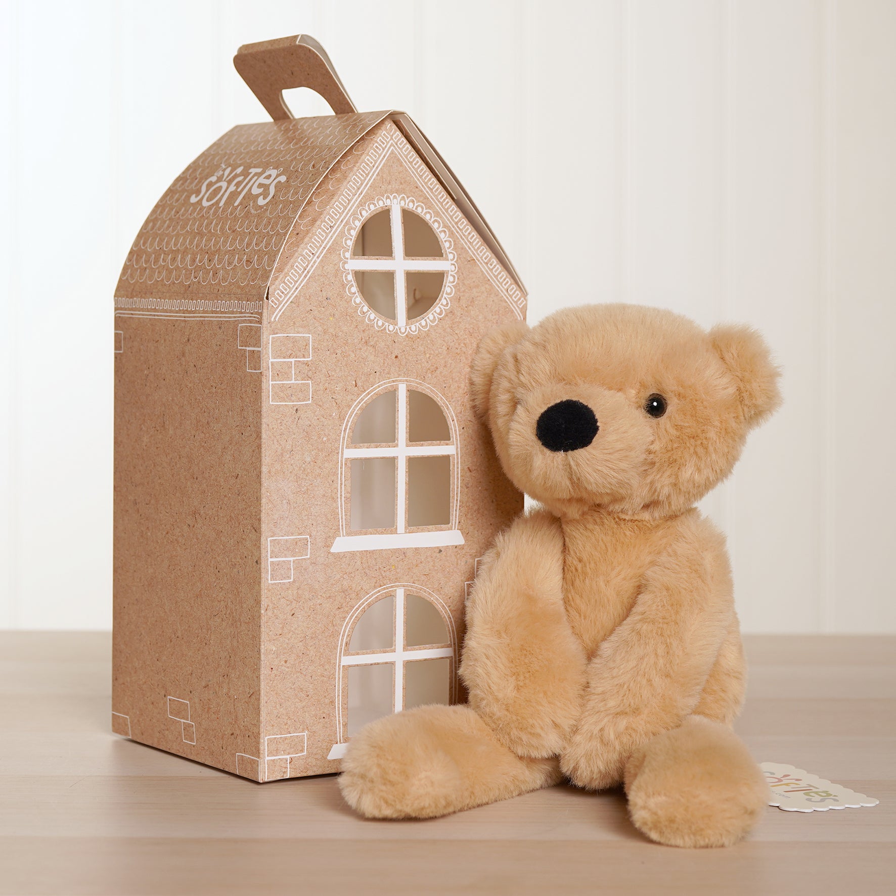 Hudson The Plush Long Leg Light Brown Teddy Bear