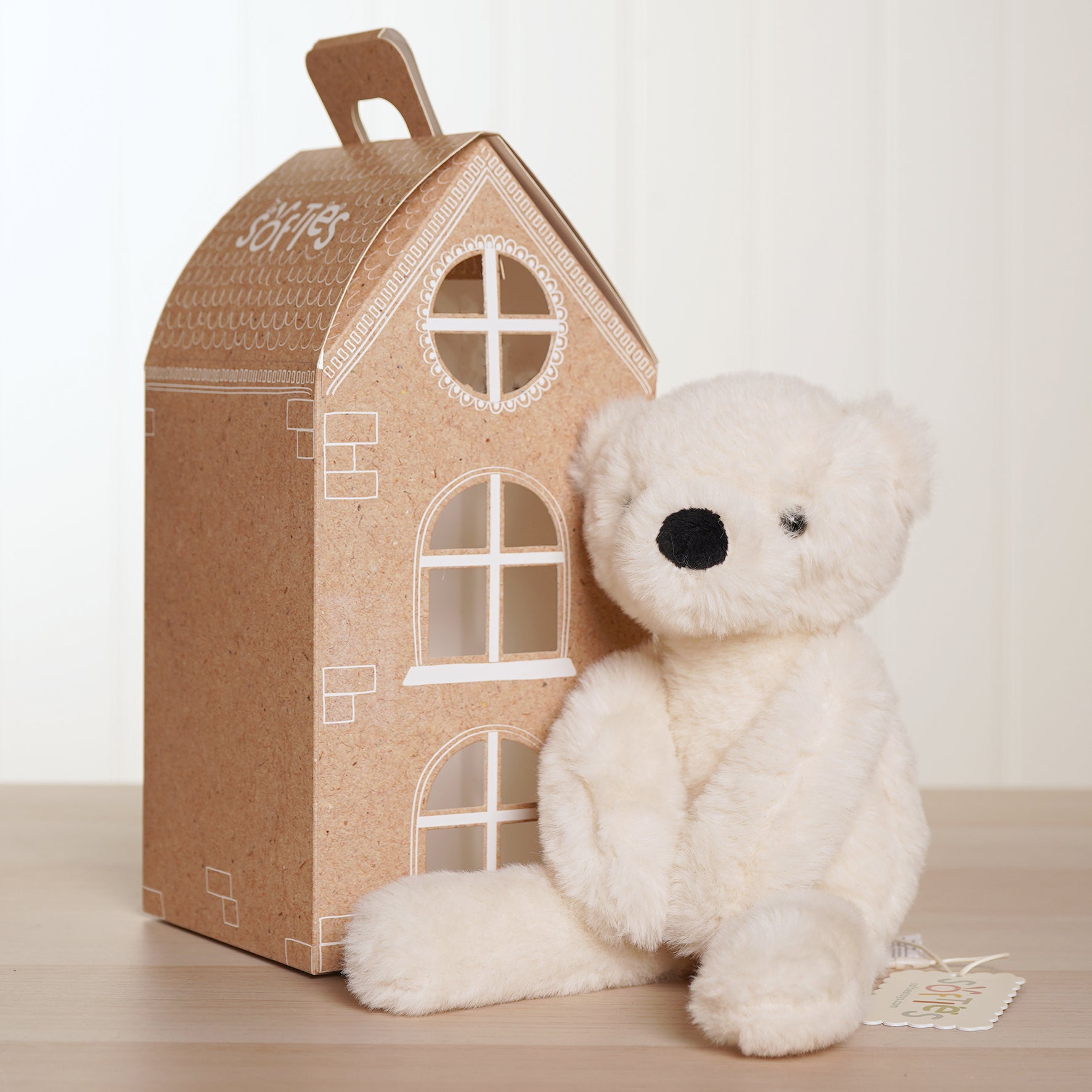 Lola The Long Leg Plush Cream Teddy Bear