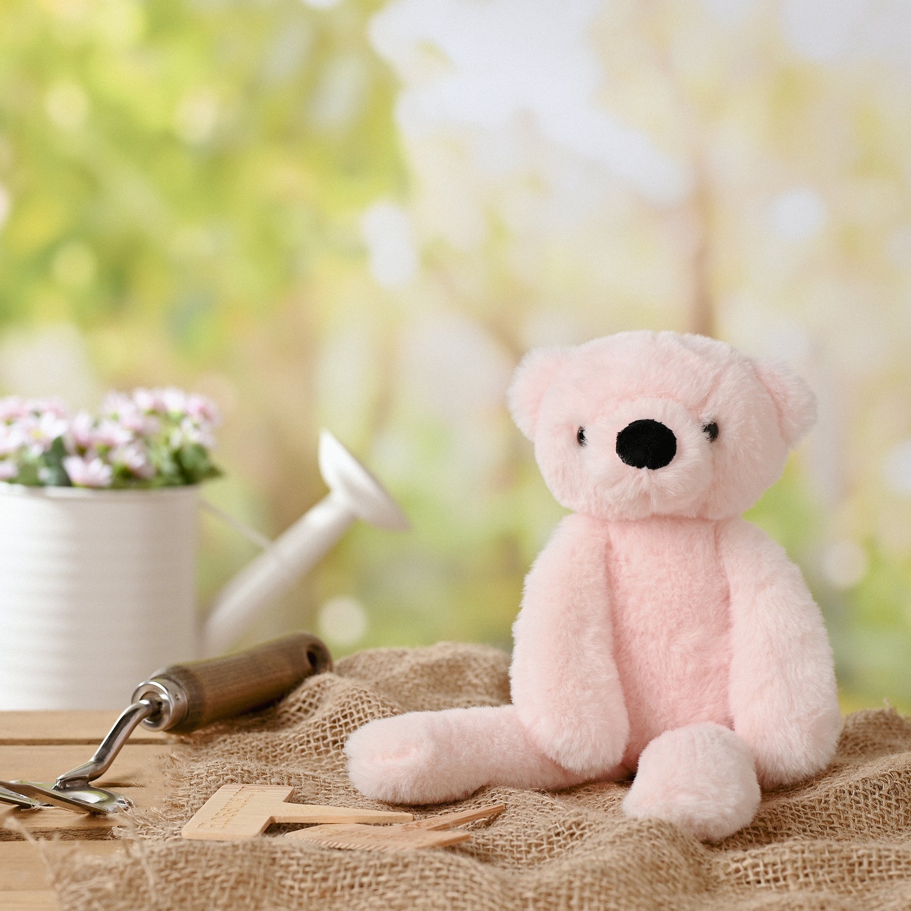 Willow The Plush Long Leg Light Pink Teddy Bear