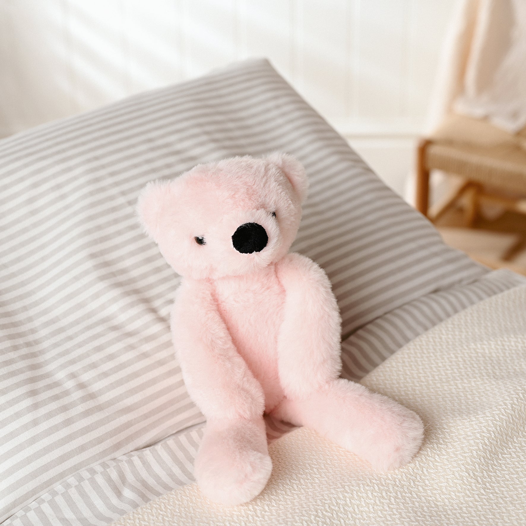 Willow The Plush Long Leg Light Pink Teddy Bear