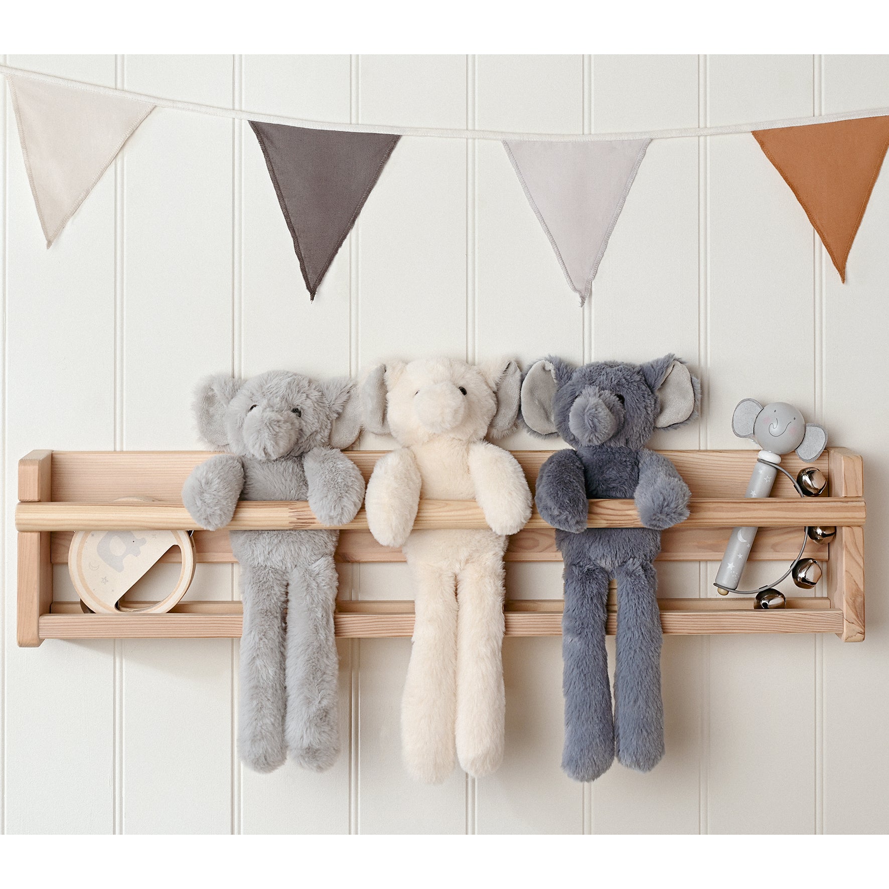 George The Plush Long Leg Petrol Elephant