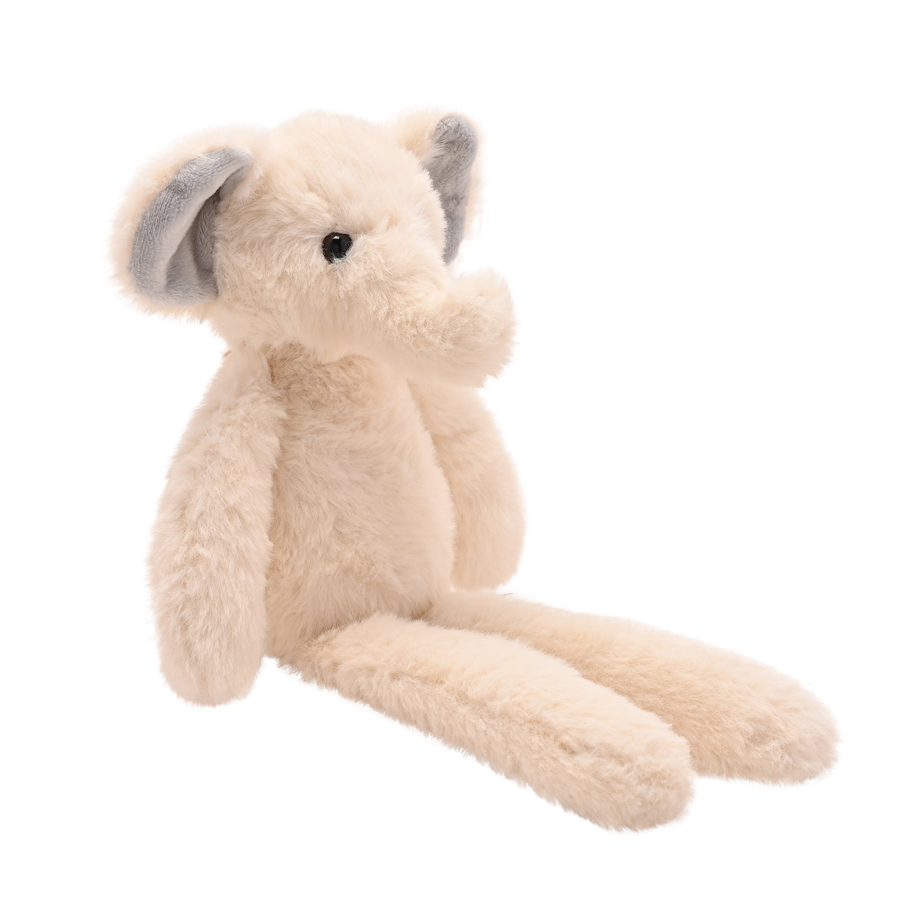 Ellie The Plush Long Leg Cream Elephant