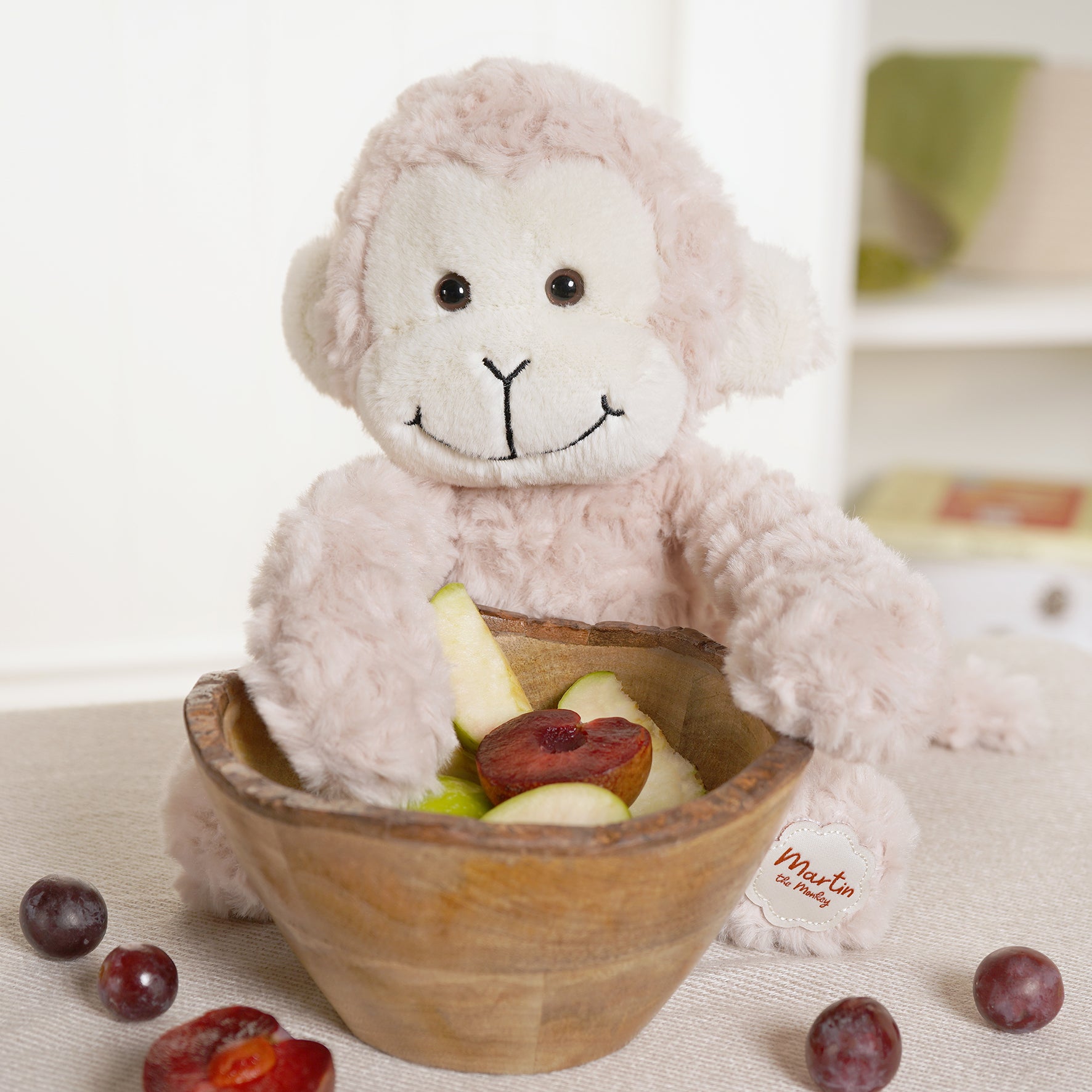 Martin The Plush Sitting Light Brown Monkey