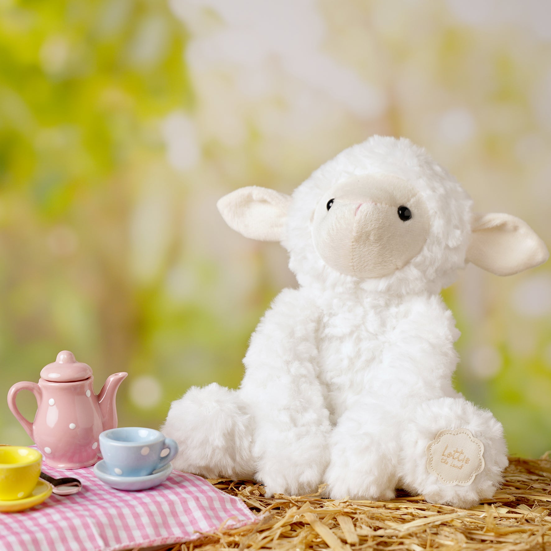 Lottie The Plush Sitting White Lamb