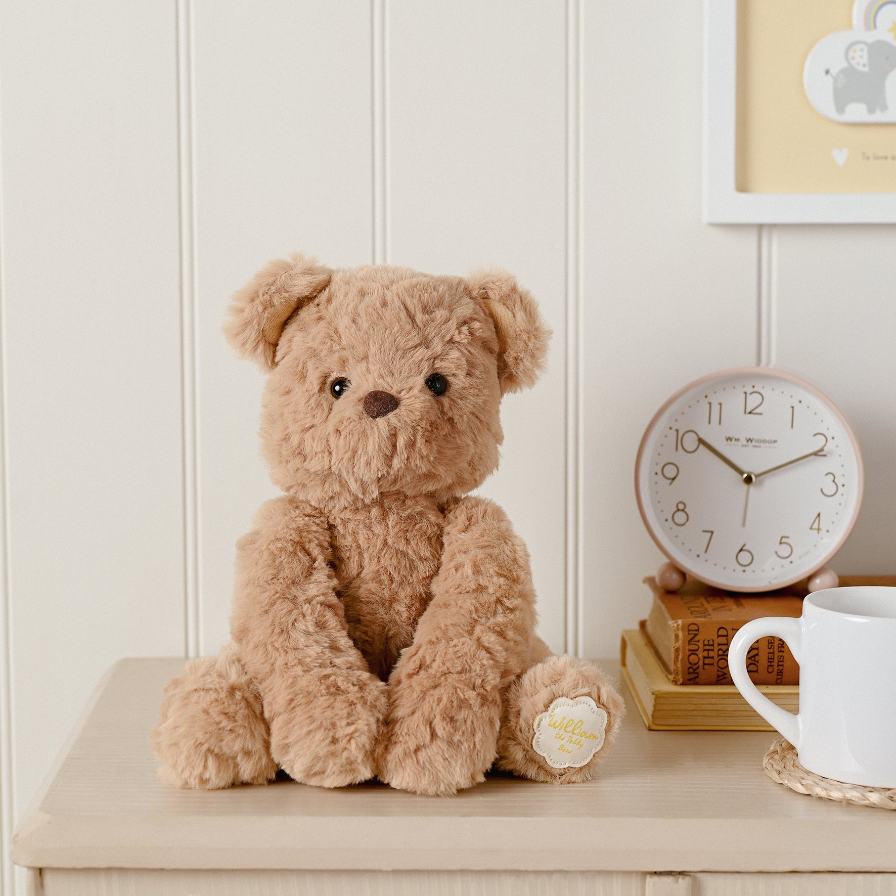 William The Plush Sitting Brown Teddy Bear