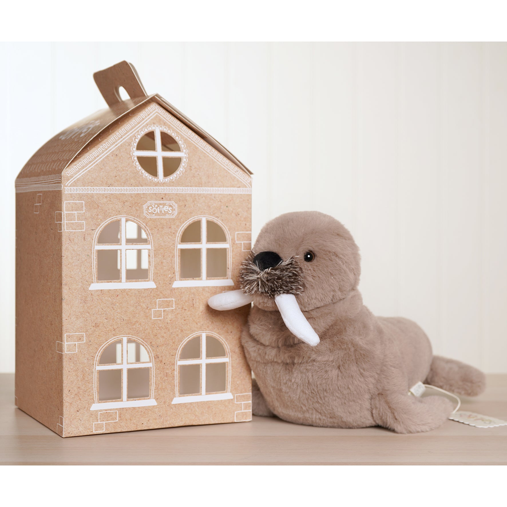 Walter The Plush Brown Walrus Glow In The Dark Teeth