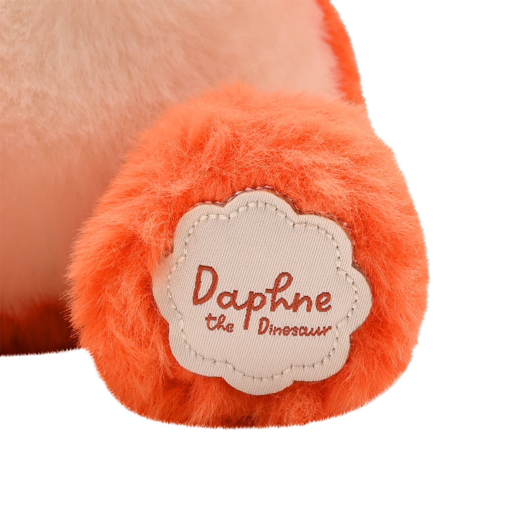 Daphne The Plush Sitting Orange Dinosaur