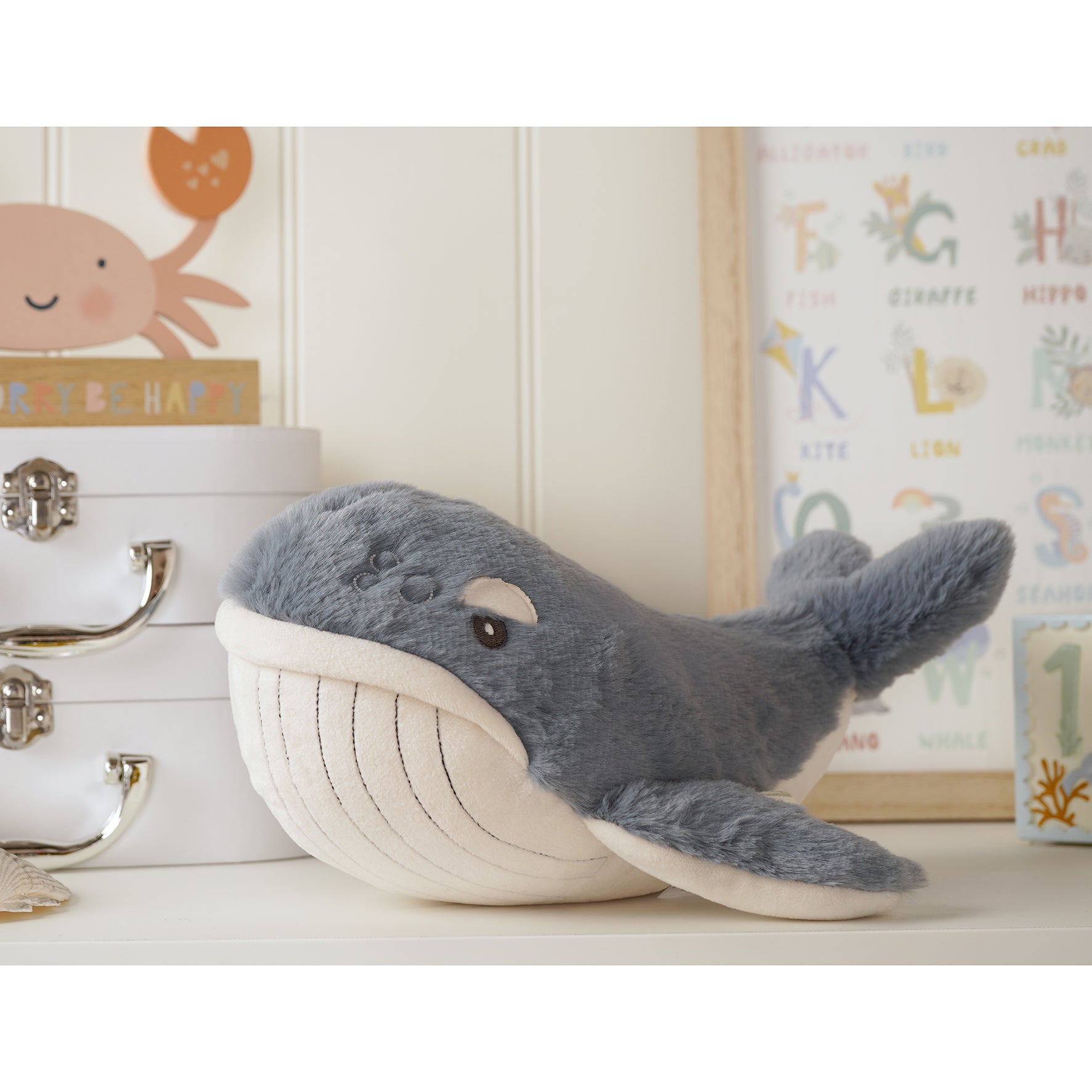 Wilfred The Plush Dark Blue Whale