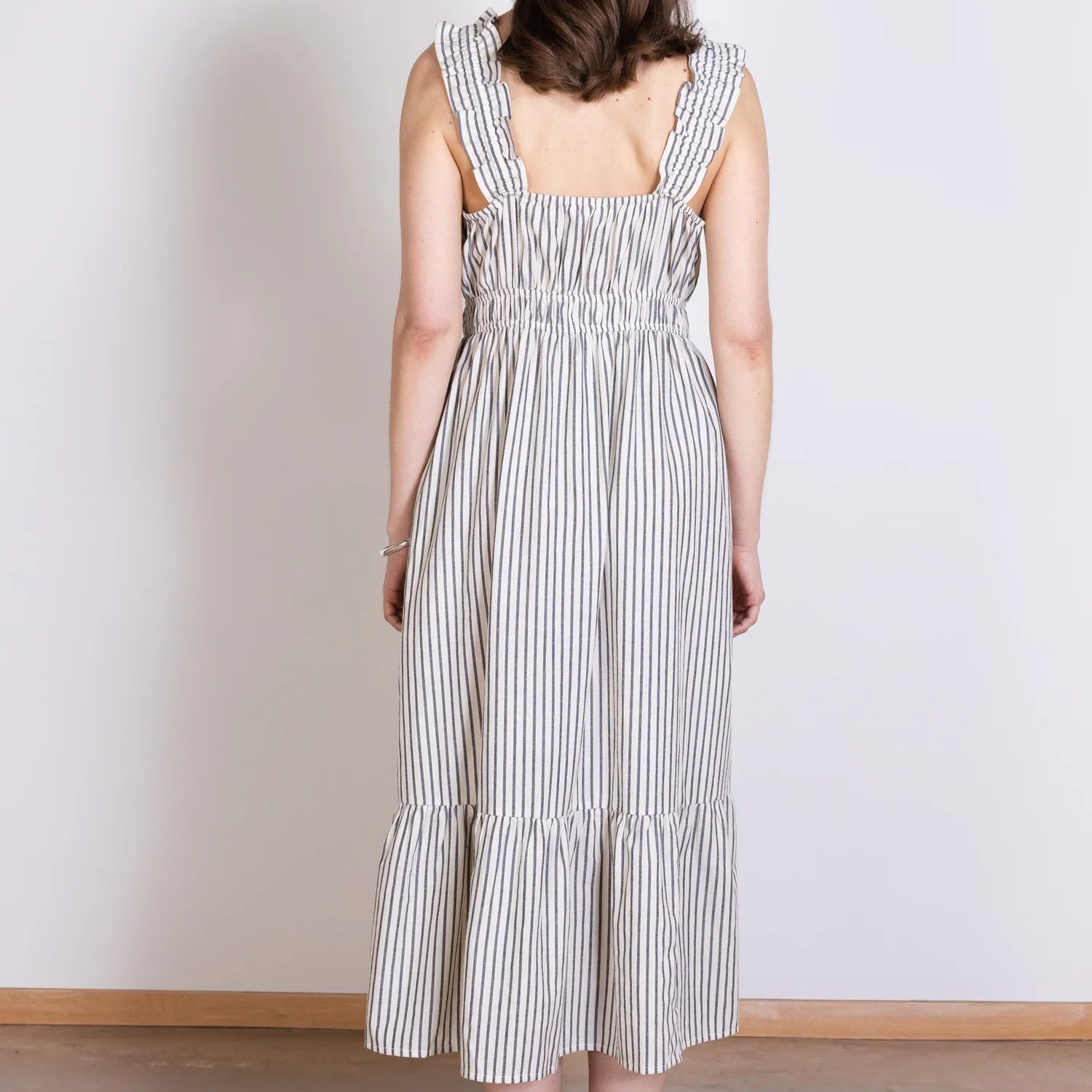Striped Cotton Frill Sundress
