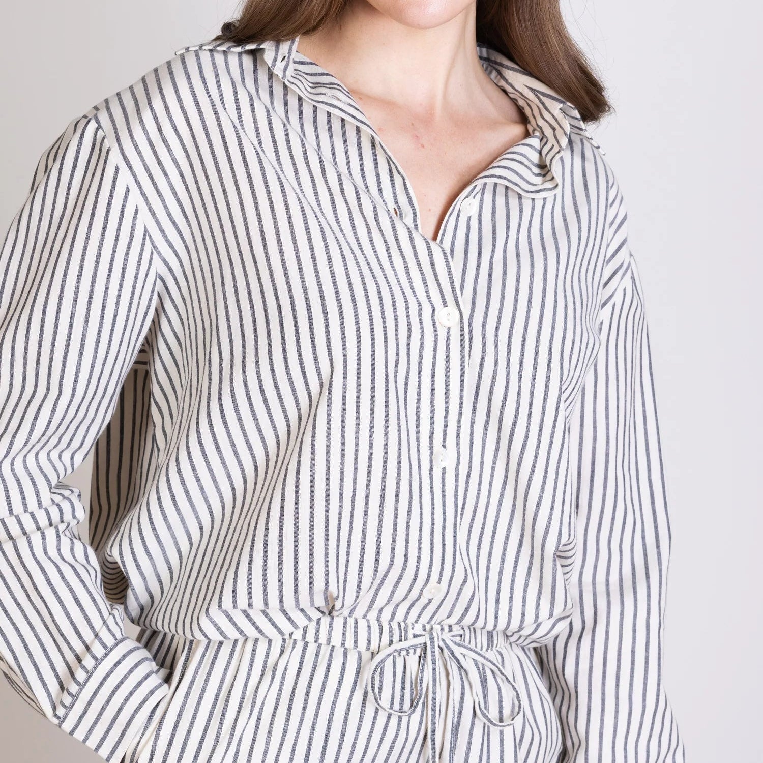 Striped Cotton Oversized Shirt