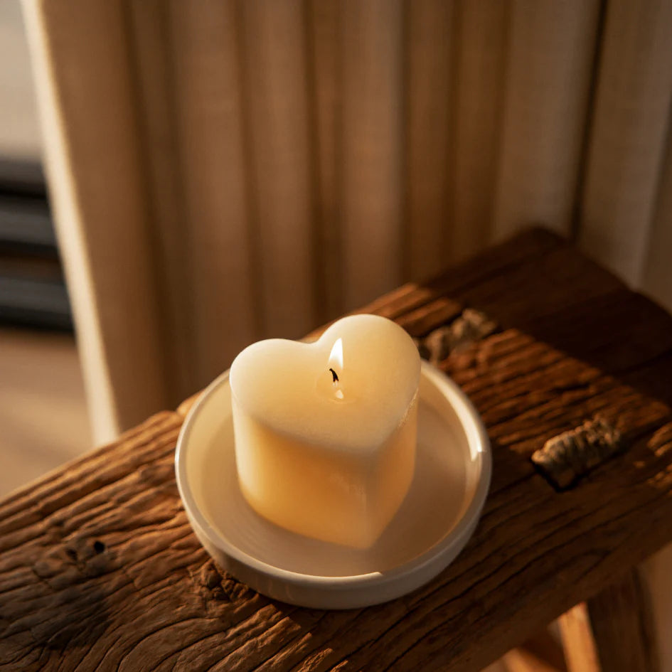 St Eval Chalk Candle Plate