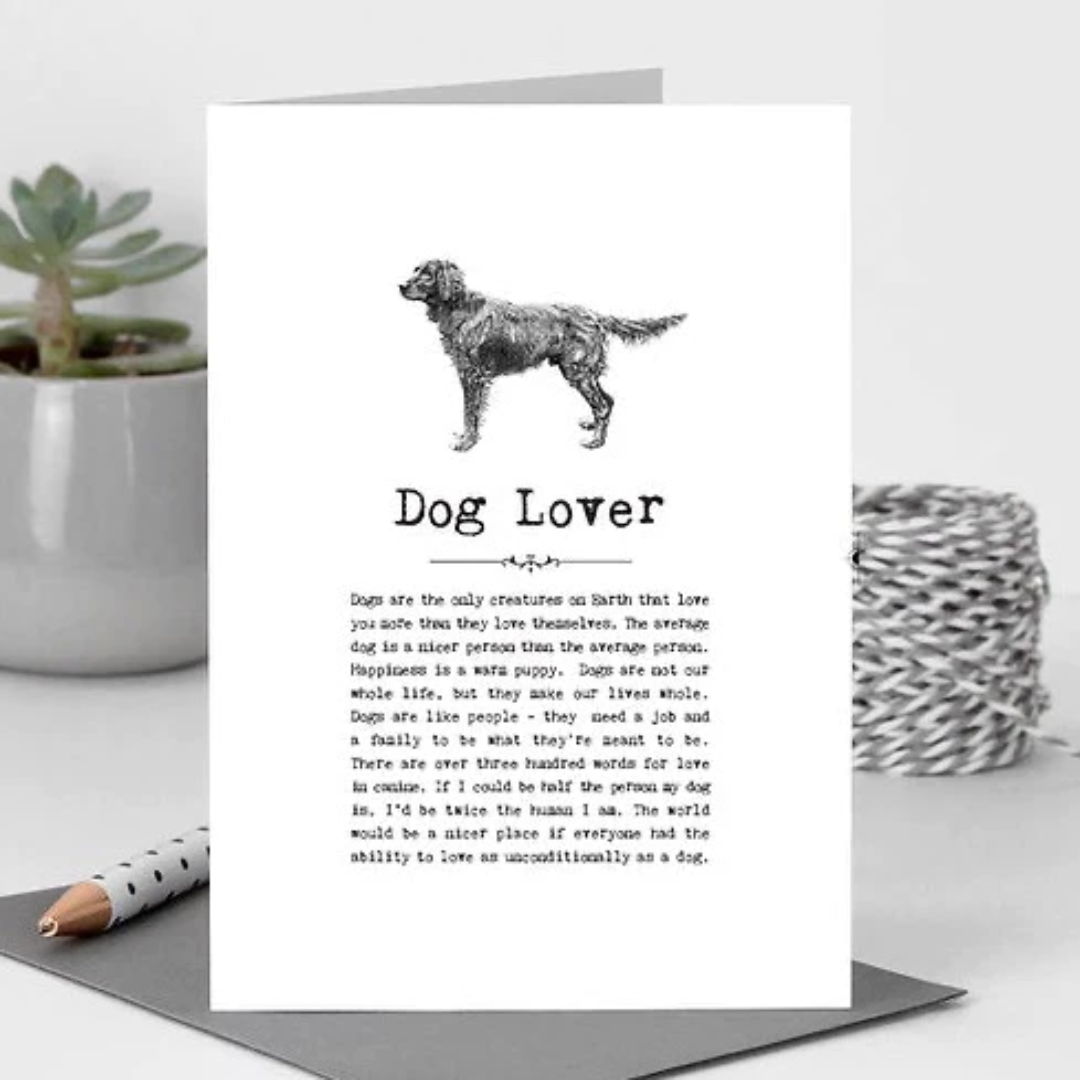 Dog Lover Greeting Card