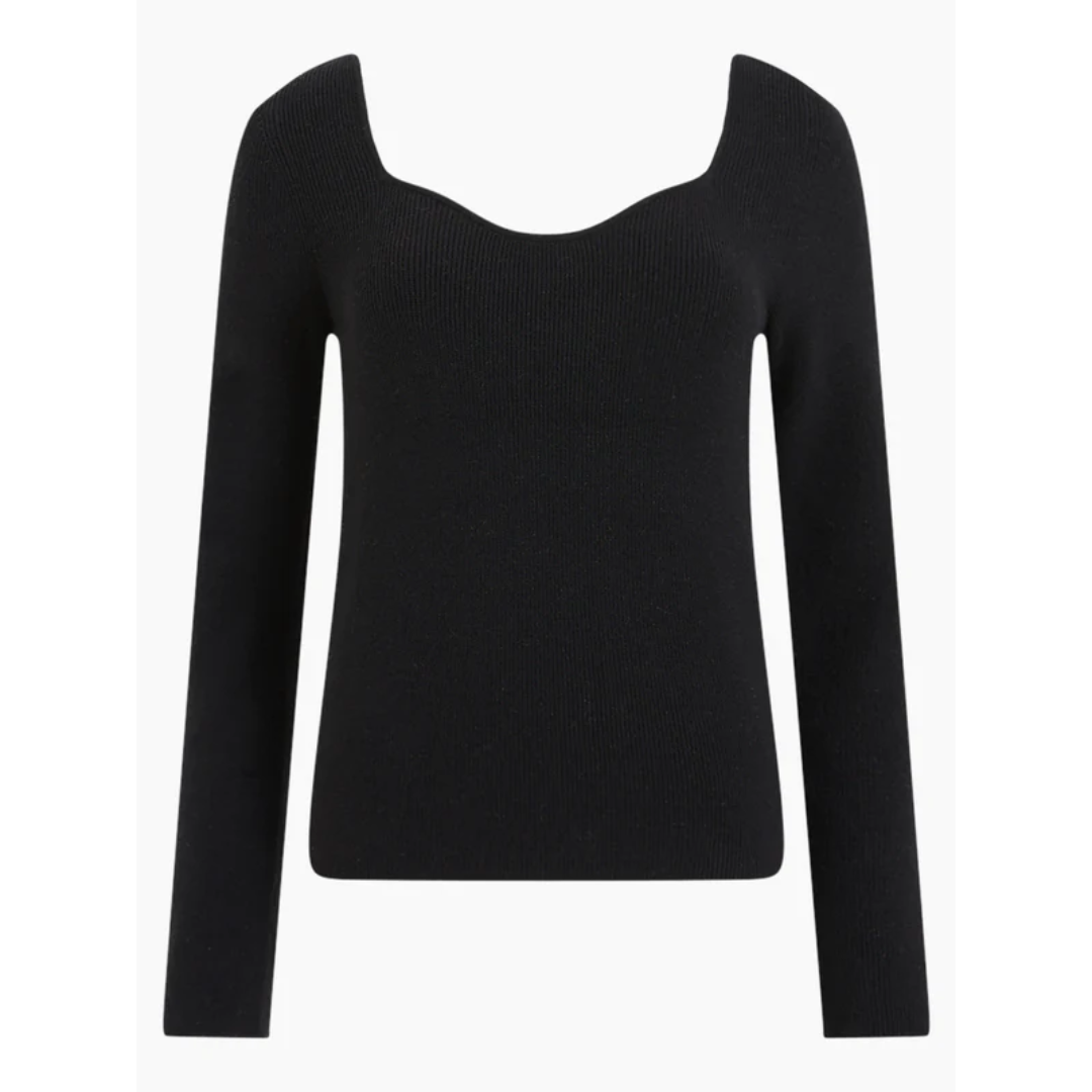 Luxe Sweetheart Neck Knit