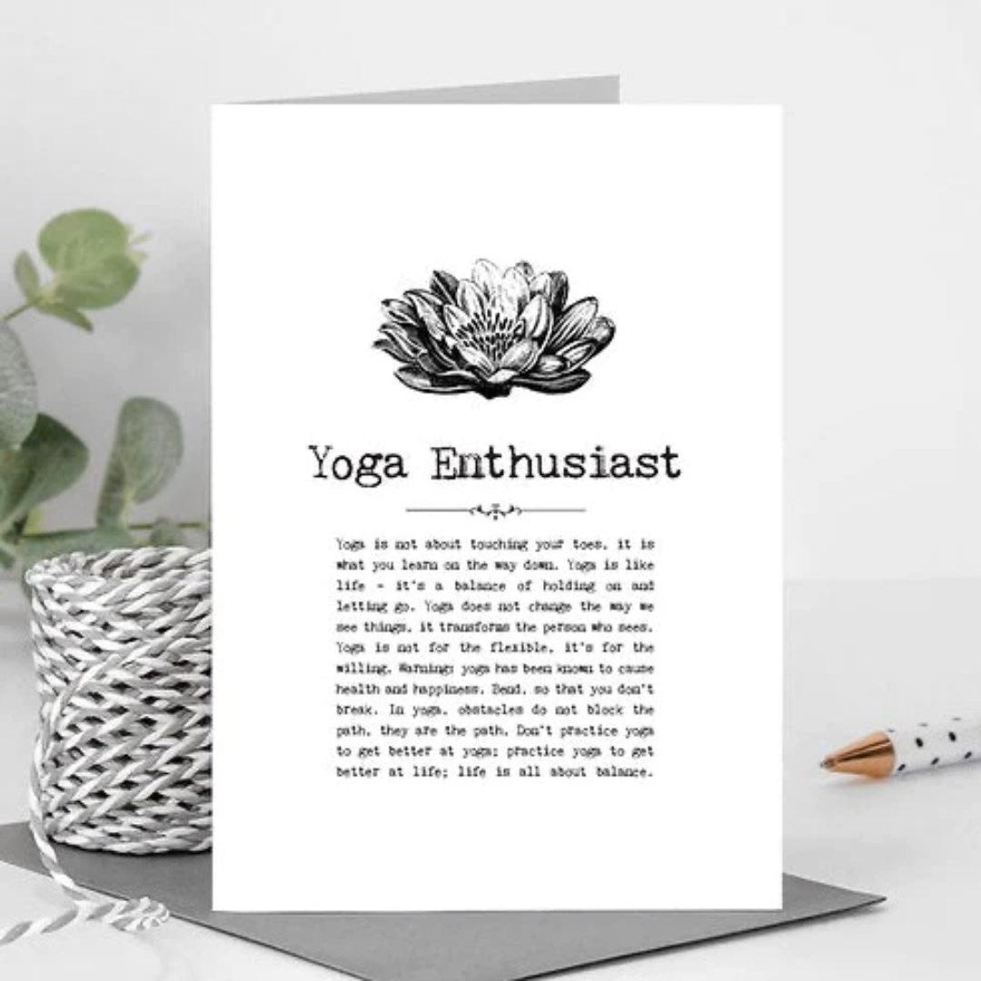 Yoga Enthusiast Greeting Card