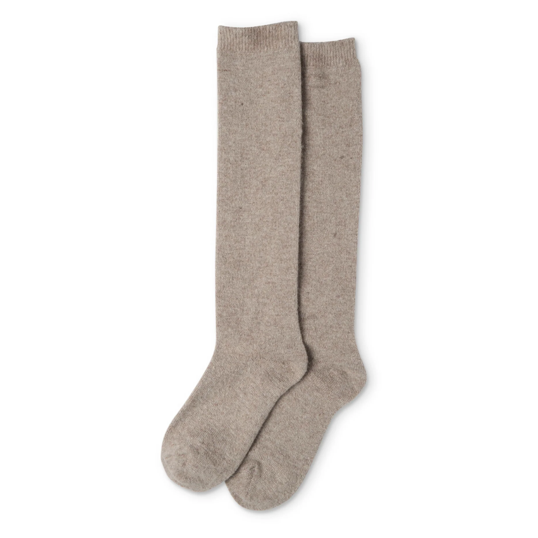 Chalk Cosy Cashmere Lounge Socks