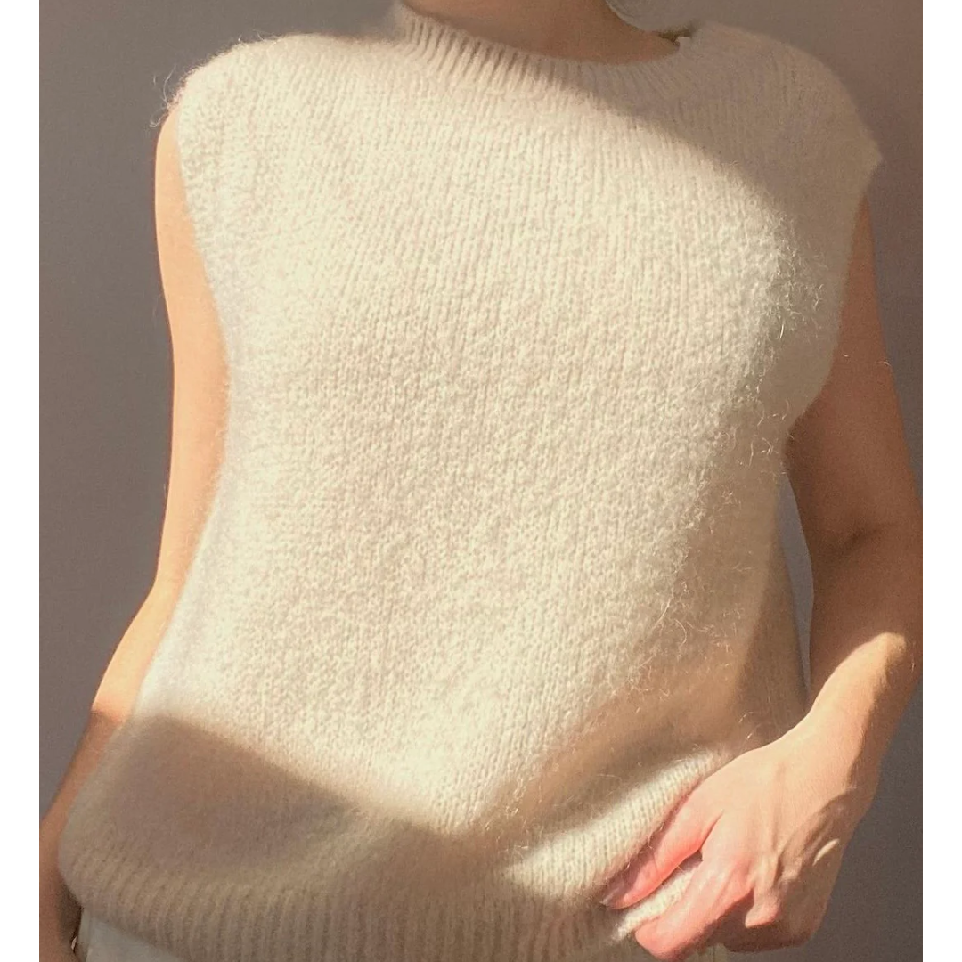 Katherine Mohair Crewneck Vest