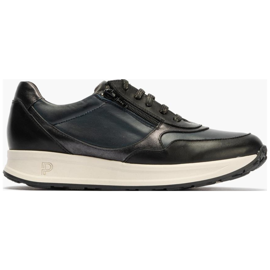 Pitillos Black Leather Trainers