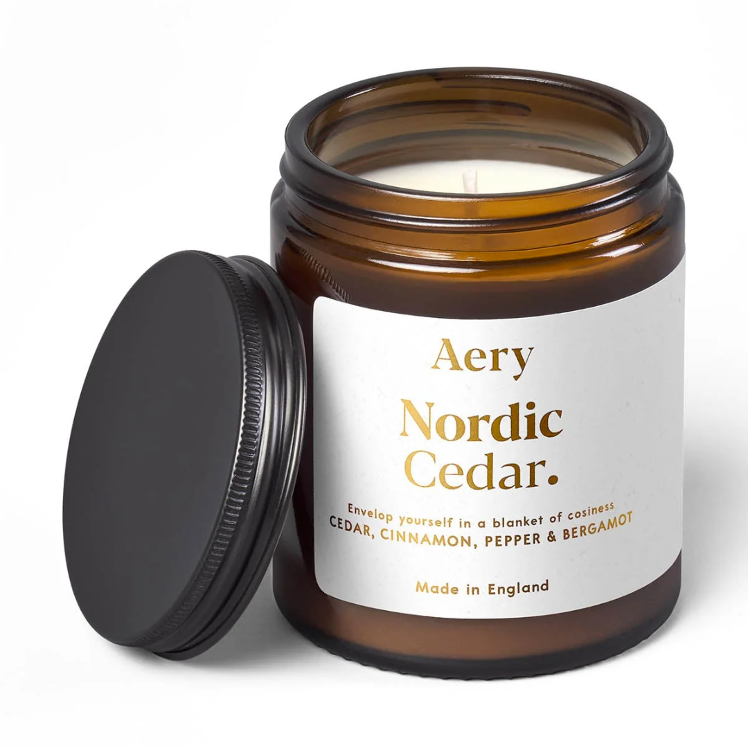 Nordic Cedar Scented Jar Candle
