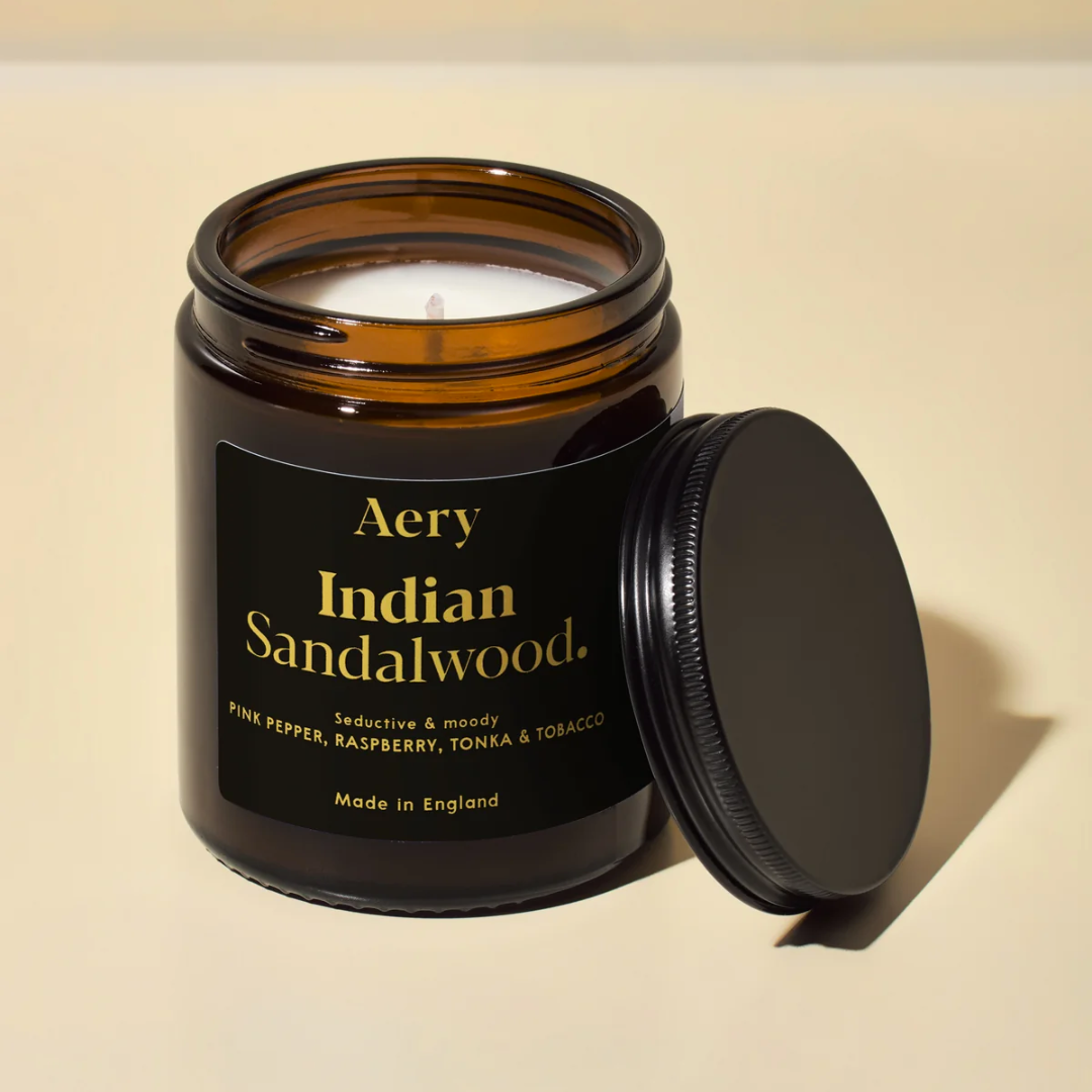 Indian Sandalwood Scented Jar Candle