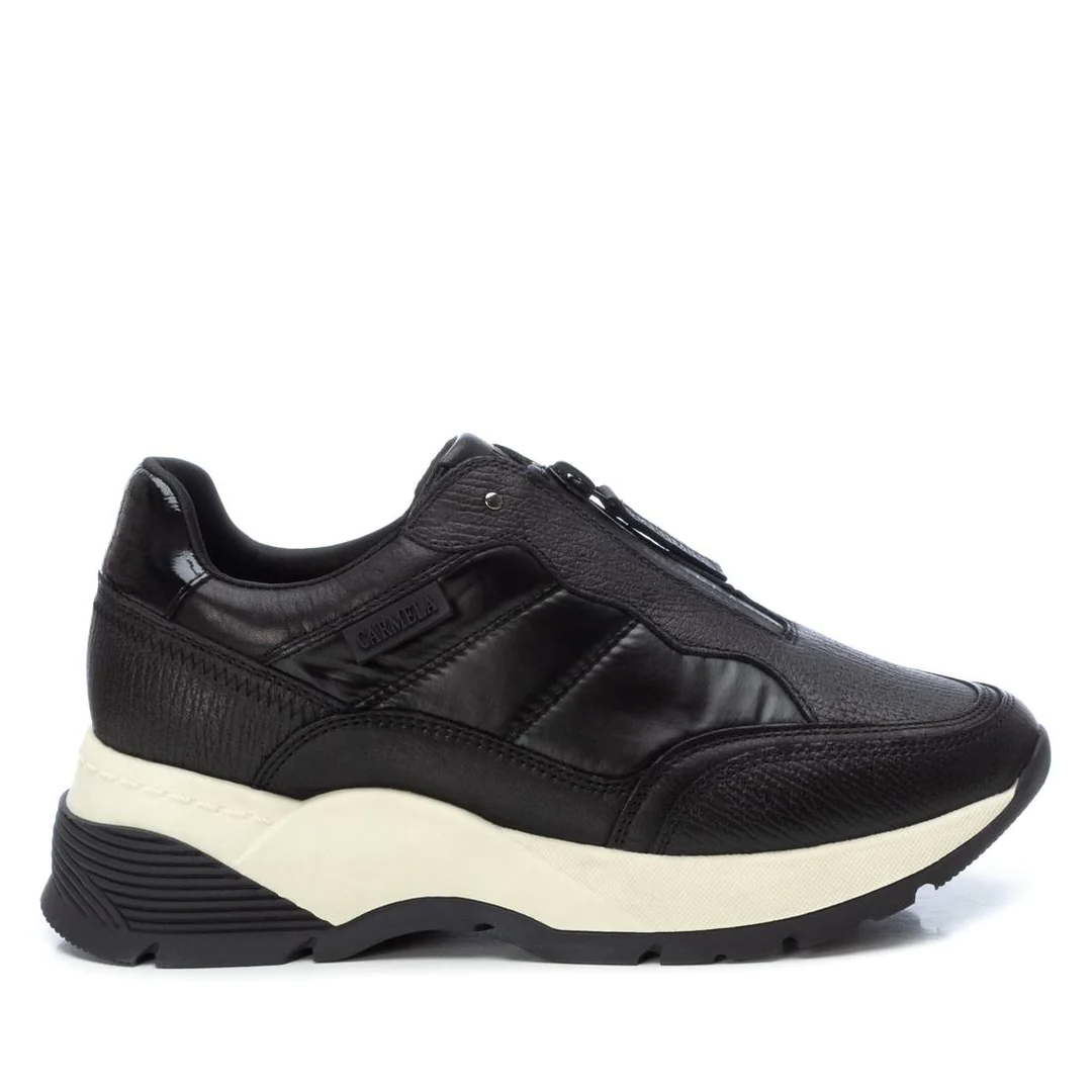 Black Leather Trainers (161167)