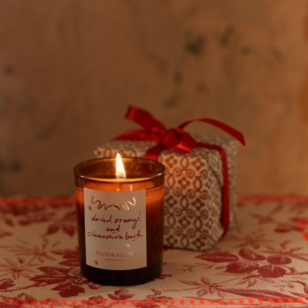 Plum & Ashby Dried Orange & Cinnamon Bark Votive Candle
