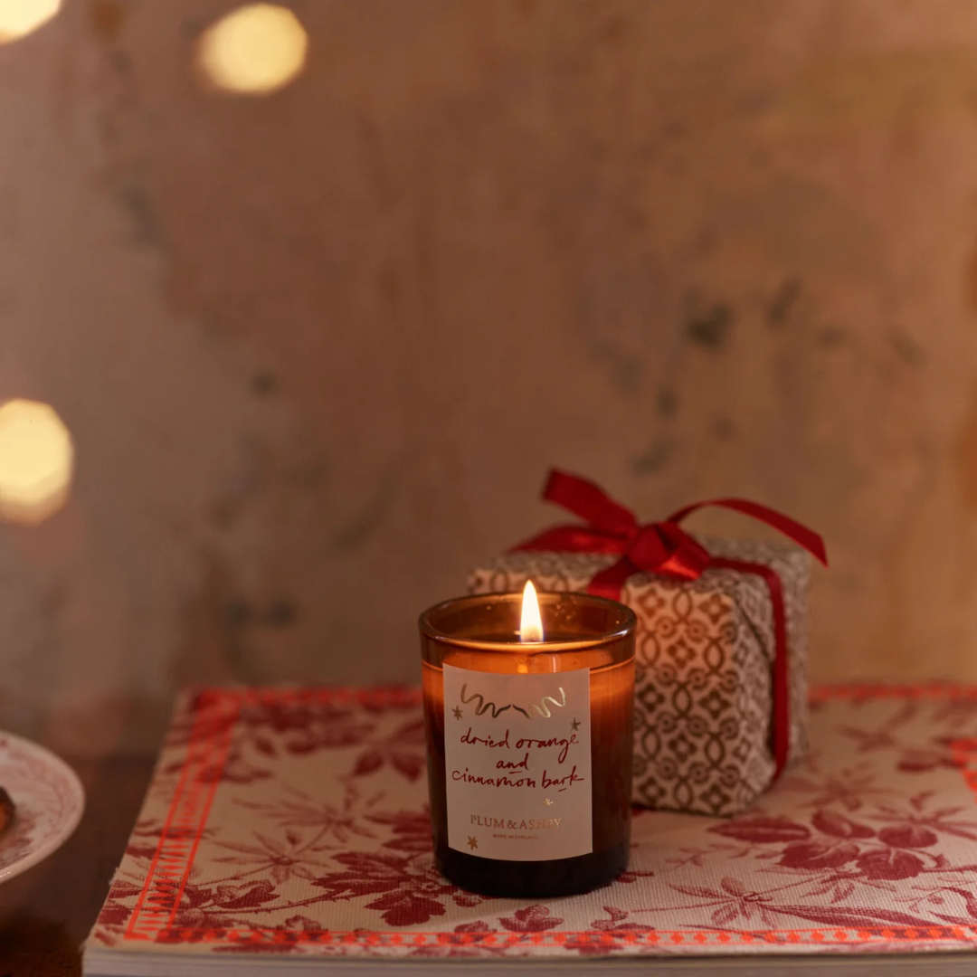 Plum & Ashby Dried Orange & Cinnamon Bark Votive Candle