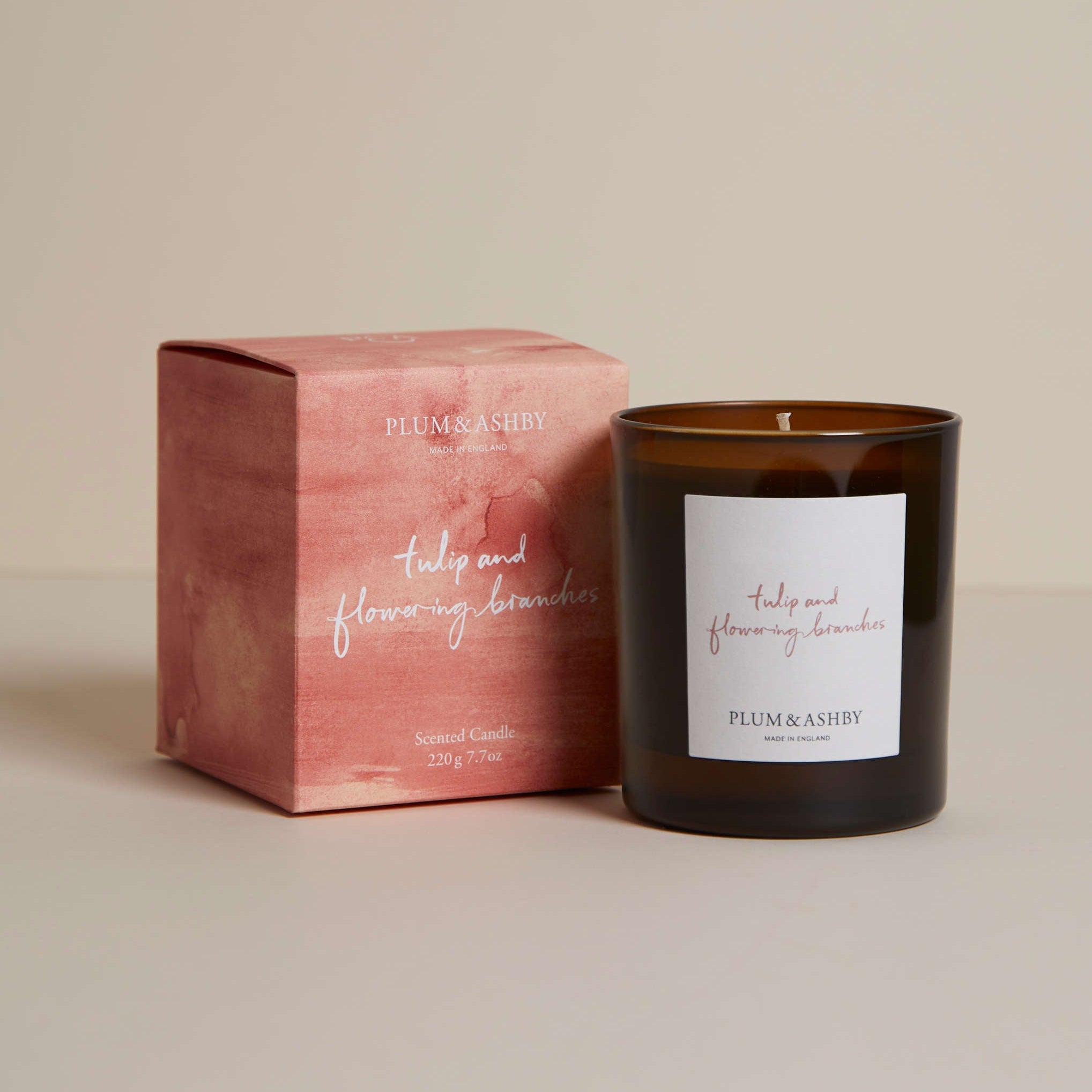 Plum & Ashby Tulip & Flowering Branches Candle