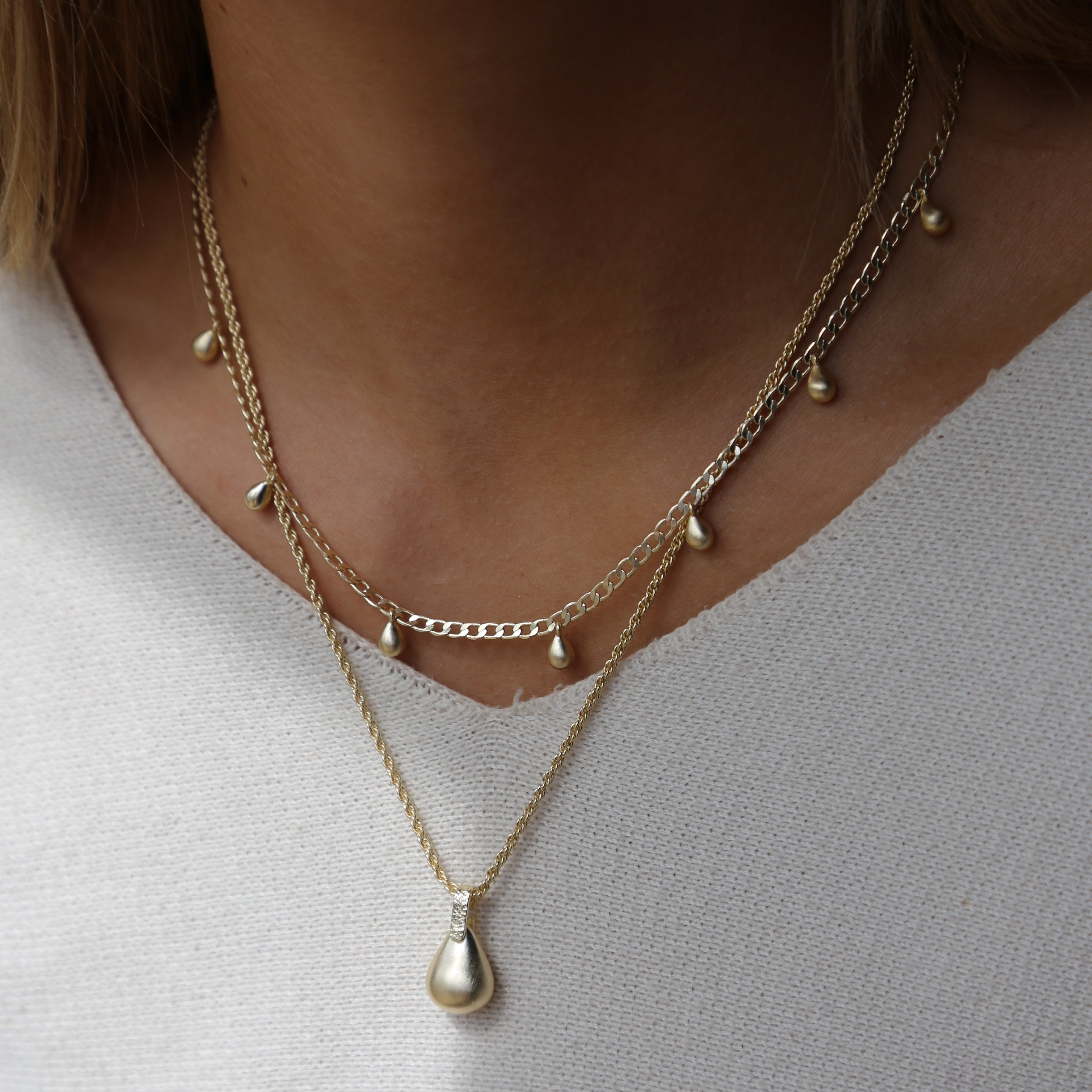 Tutti & Co Teardrop Necklace