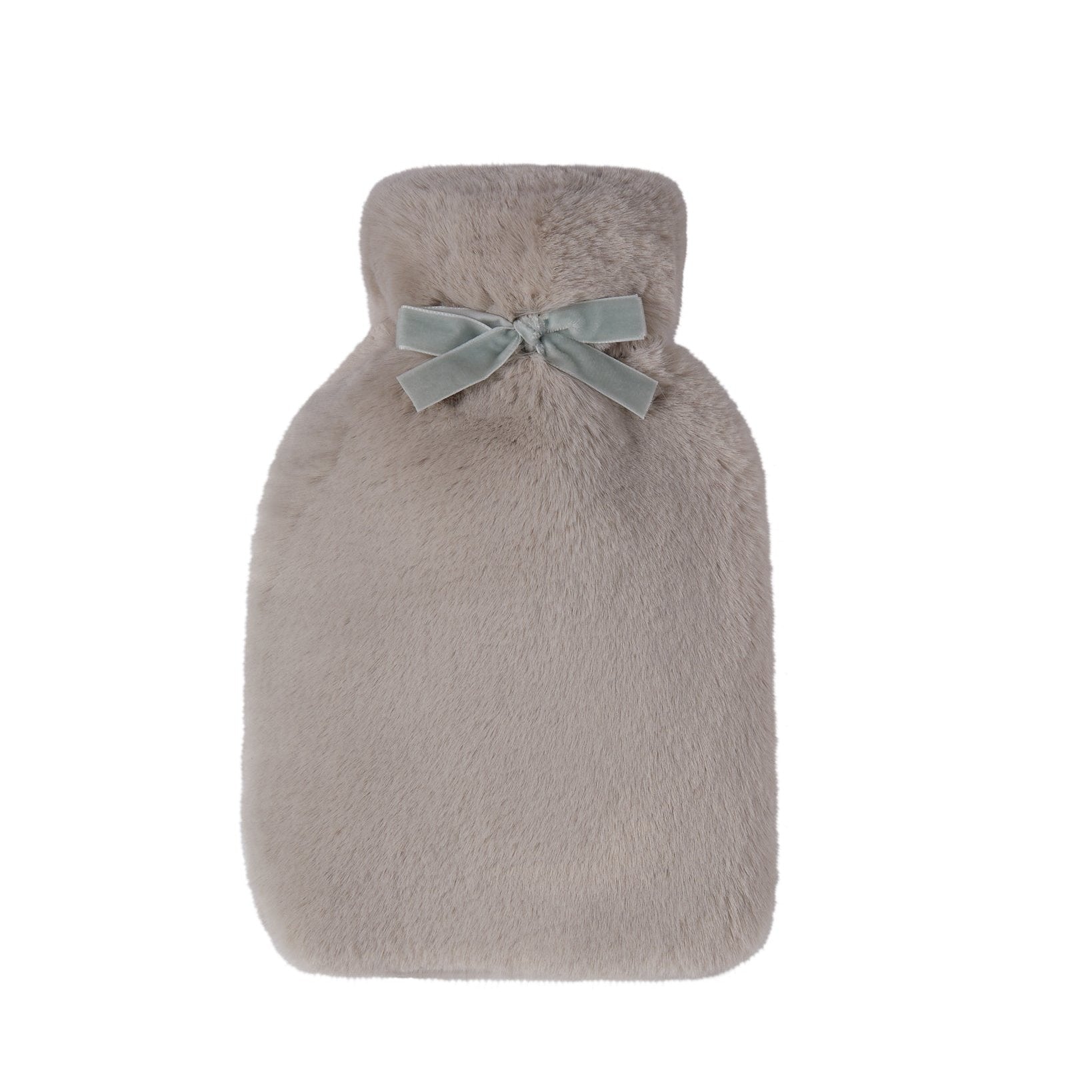 Chalk Luxury Fur Teddy Hot Water Bottle