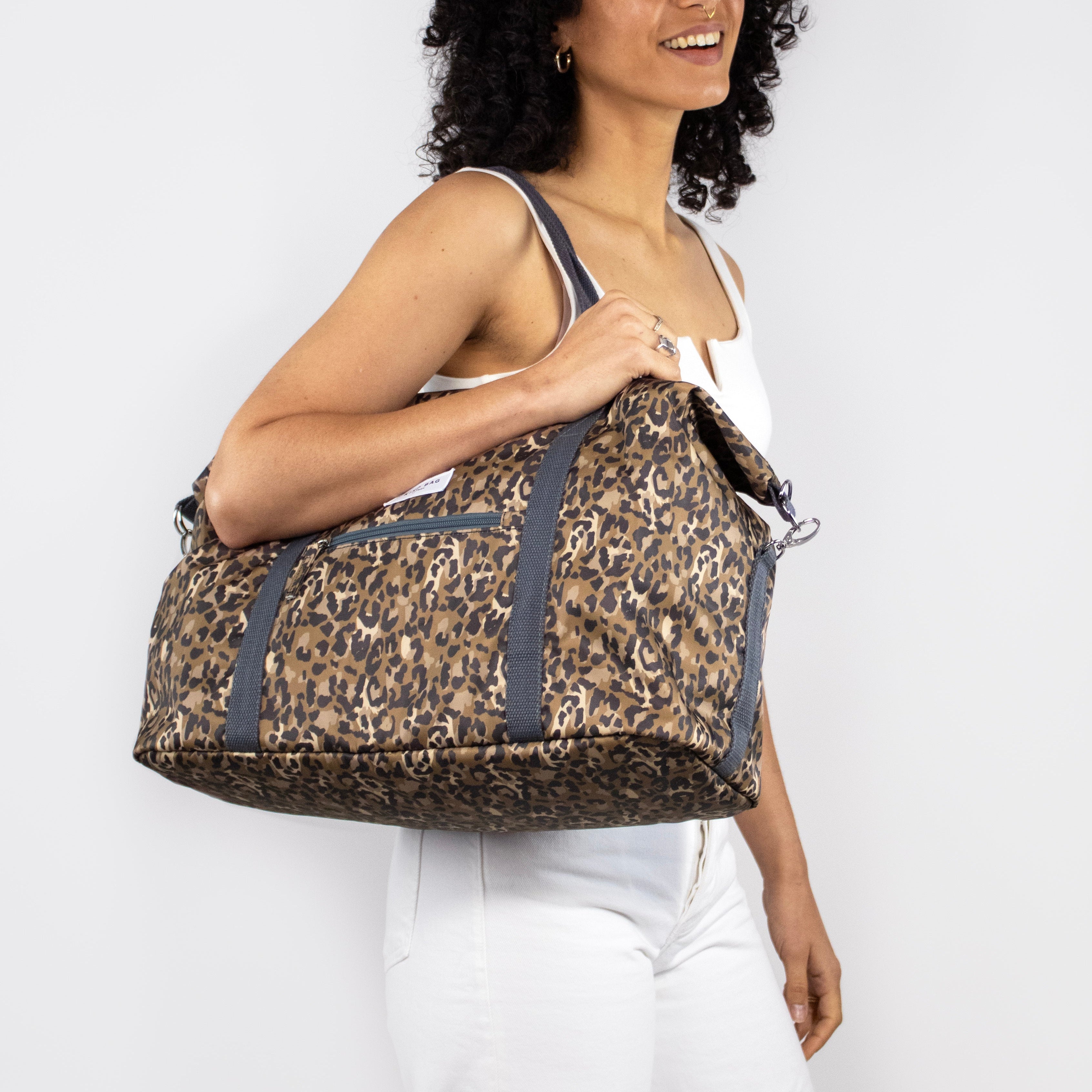 KIND Bags Leopard Print Weekend Bag